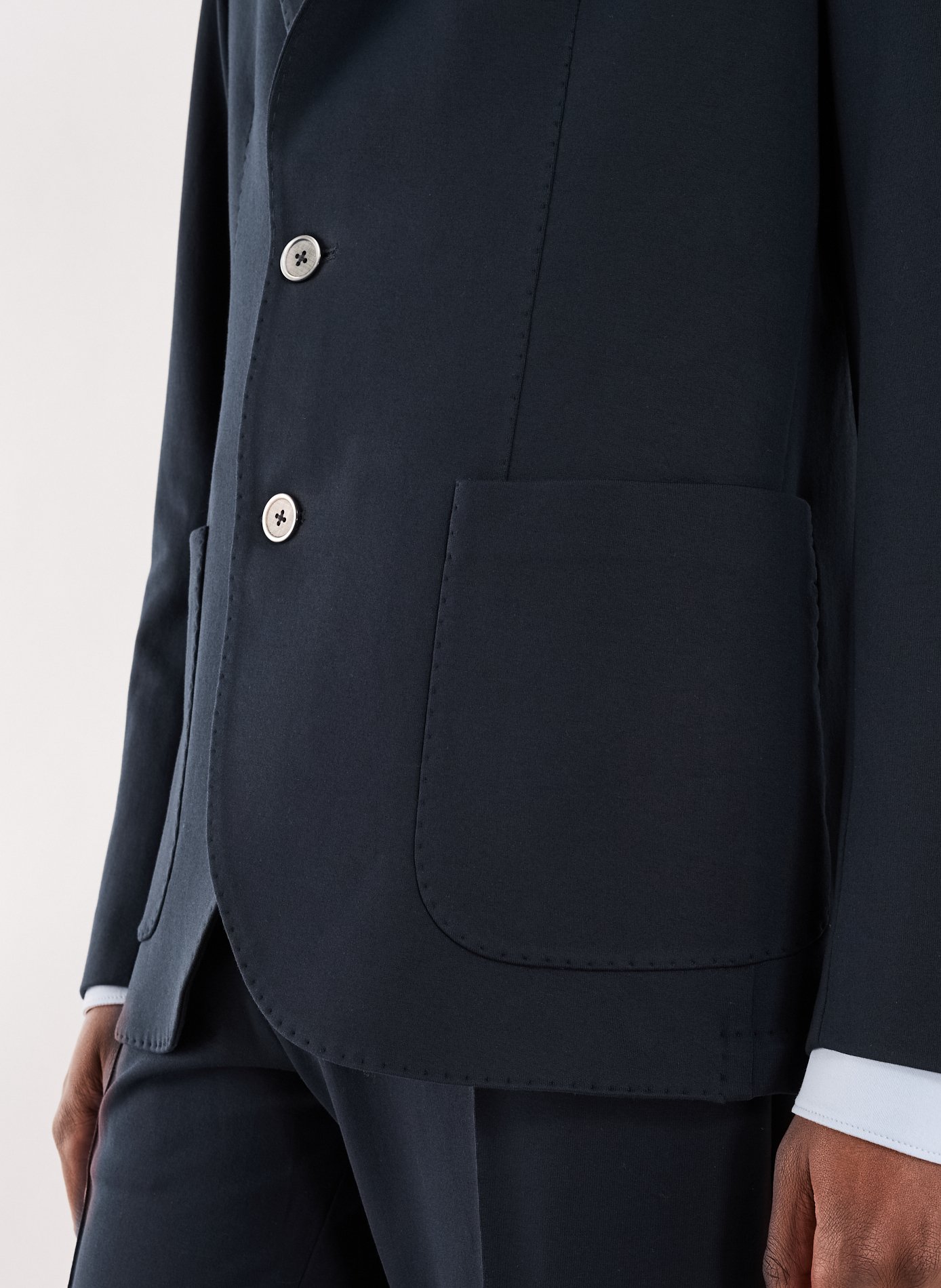 Veste de tailleur droite Adrian en coton mélangé STEFAN BRANDT Bleu