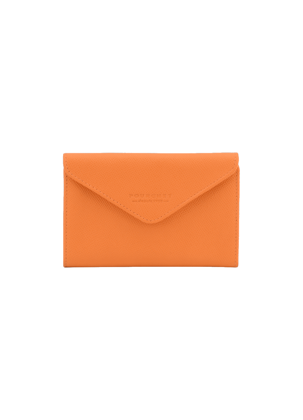 Cassetta cuir | sac porté épaule en cuir de vachette POURCHET Orange