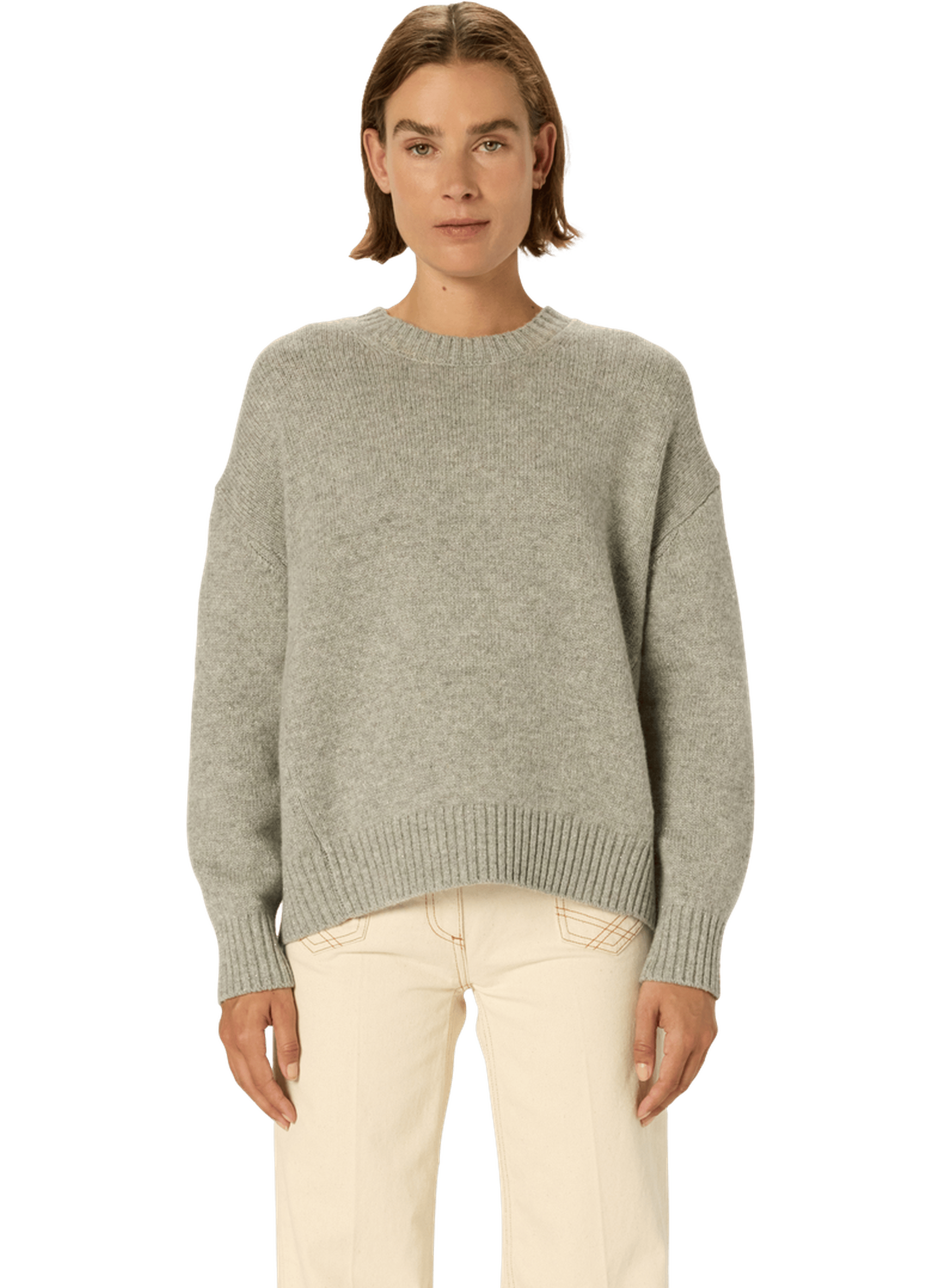 Pull oversize en laine et lurex - elyne GERARD DAREL Argent