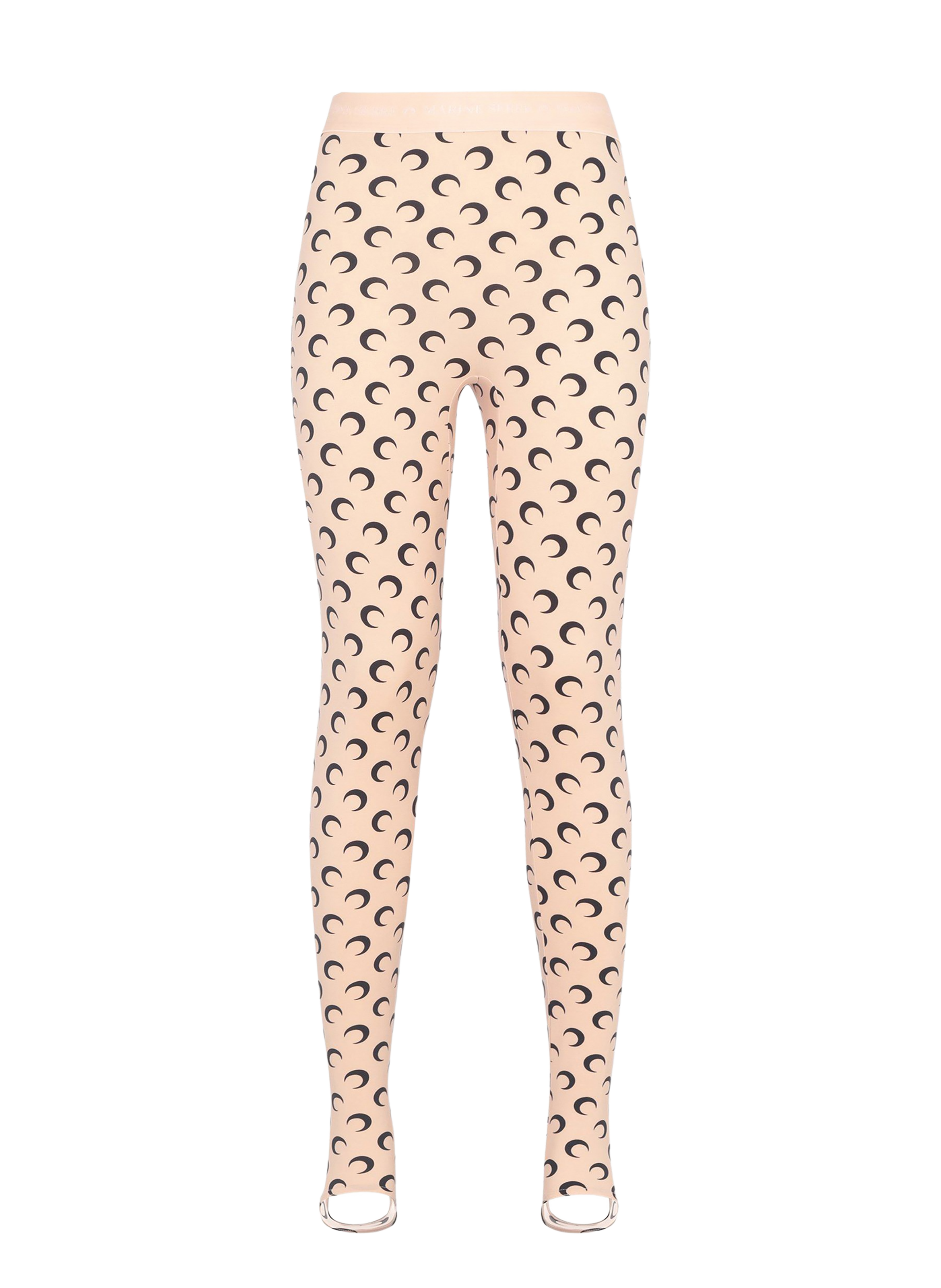 Legging en jersey imprimé moon MARINE SERRE Beige