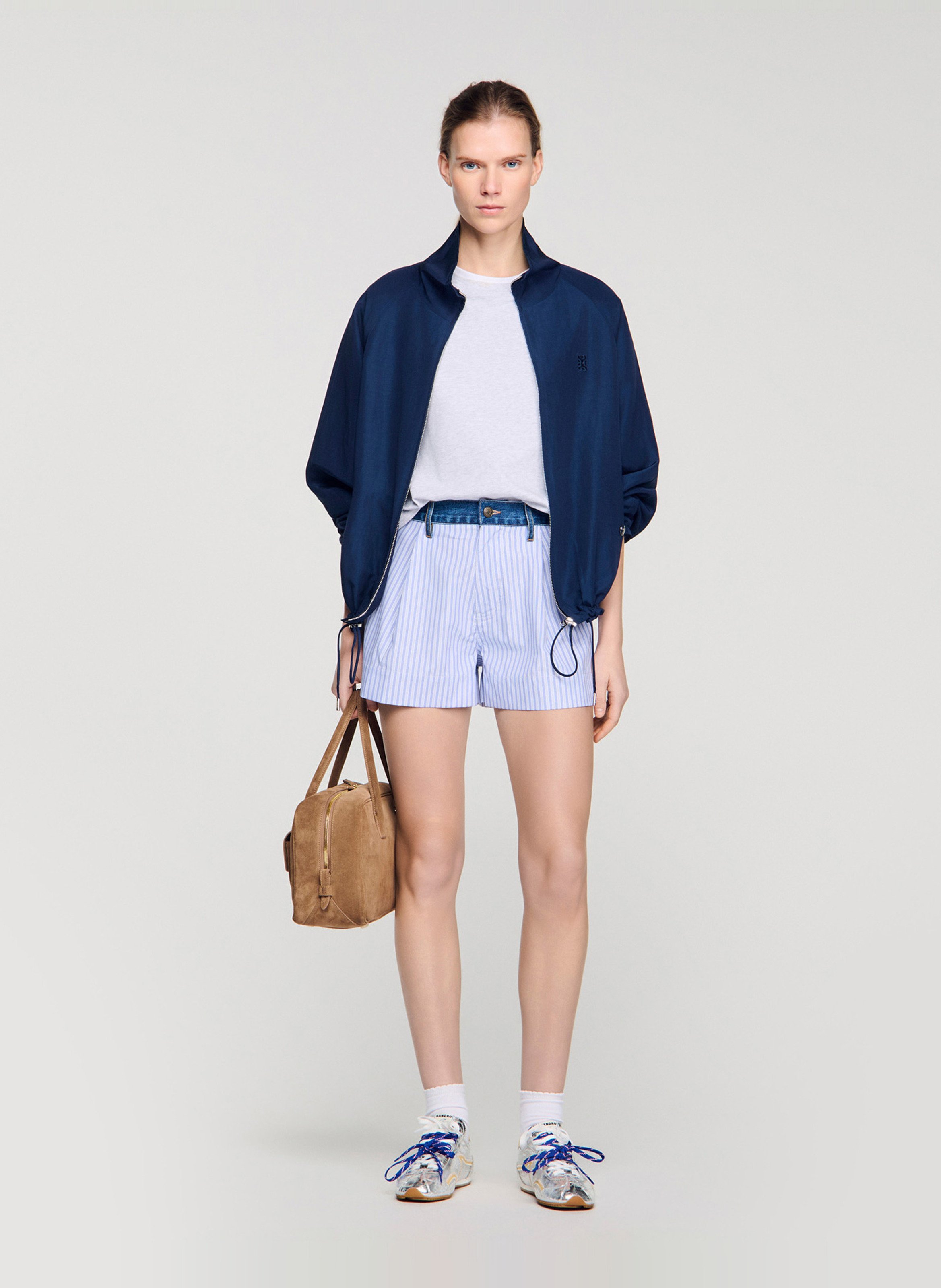 Short rayé SANDRO Bleu