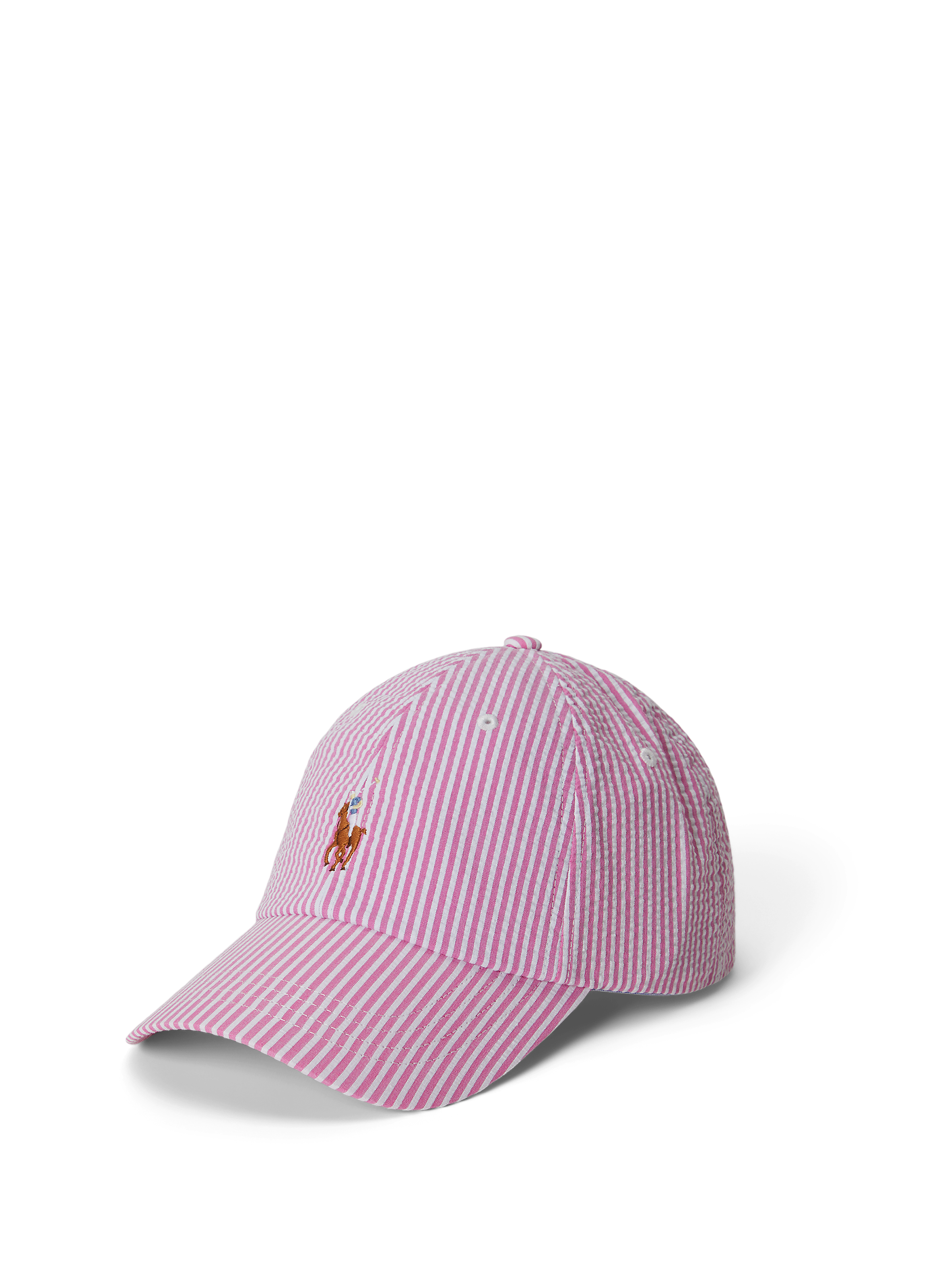 Striped baseball cap POLO RALPH LAUREN Pink
