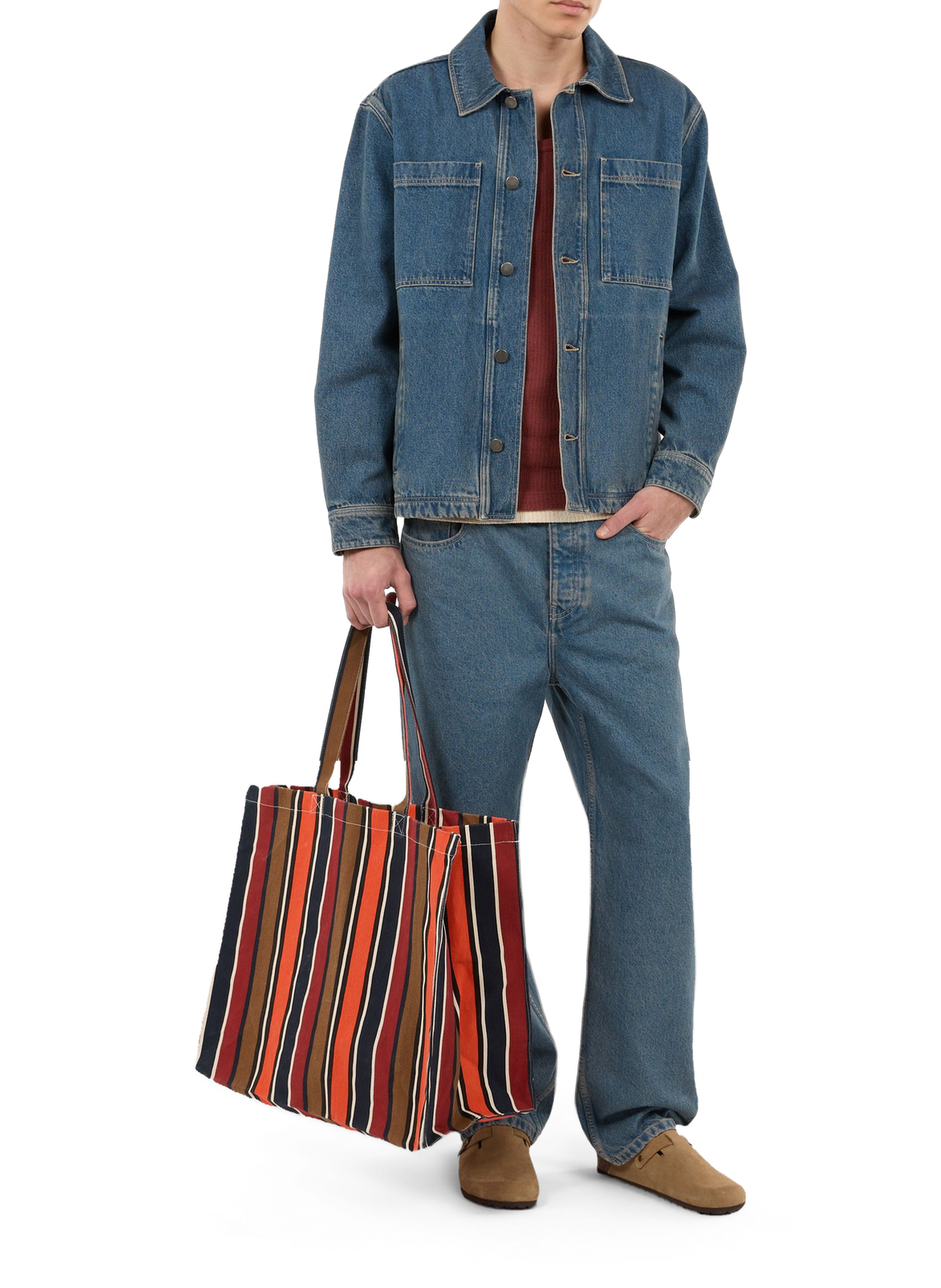 Sac cabas à rayures en coton SAISON 1865 Multicolore