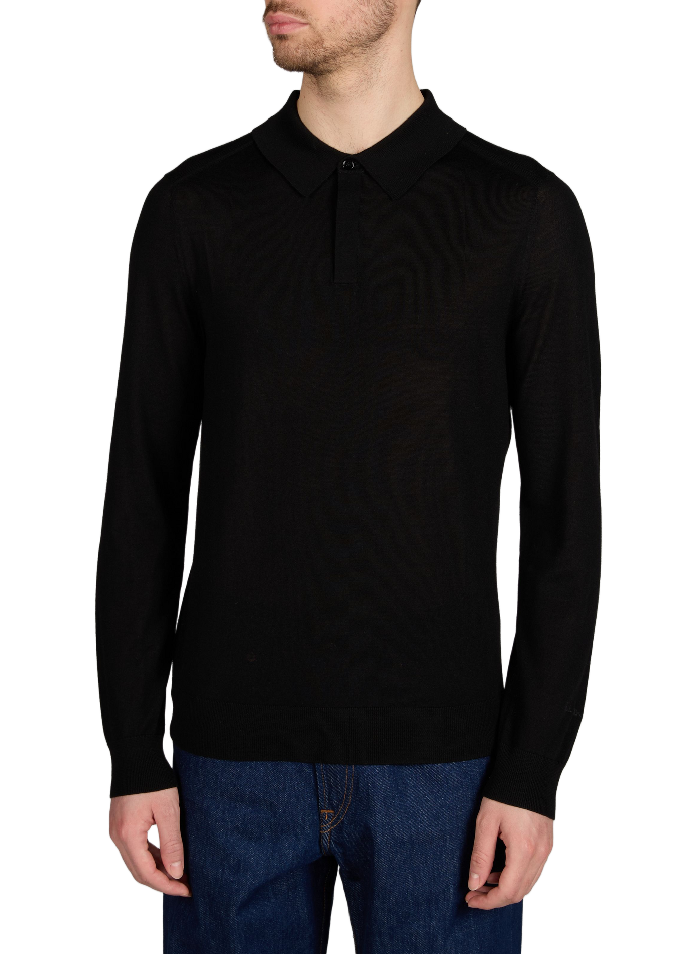 Wool polo shirt PAUL SMITH Black