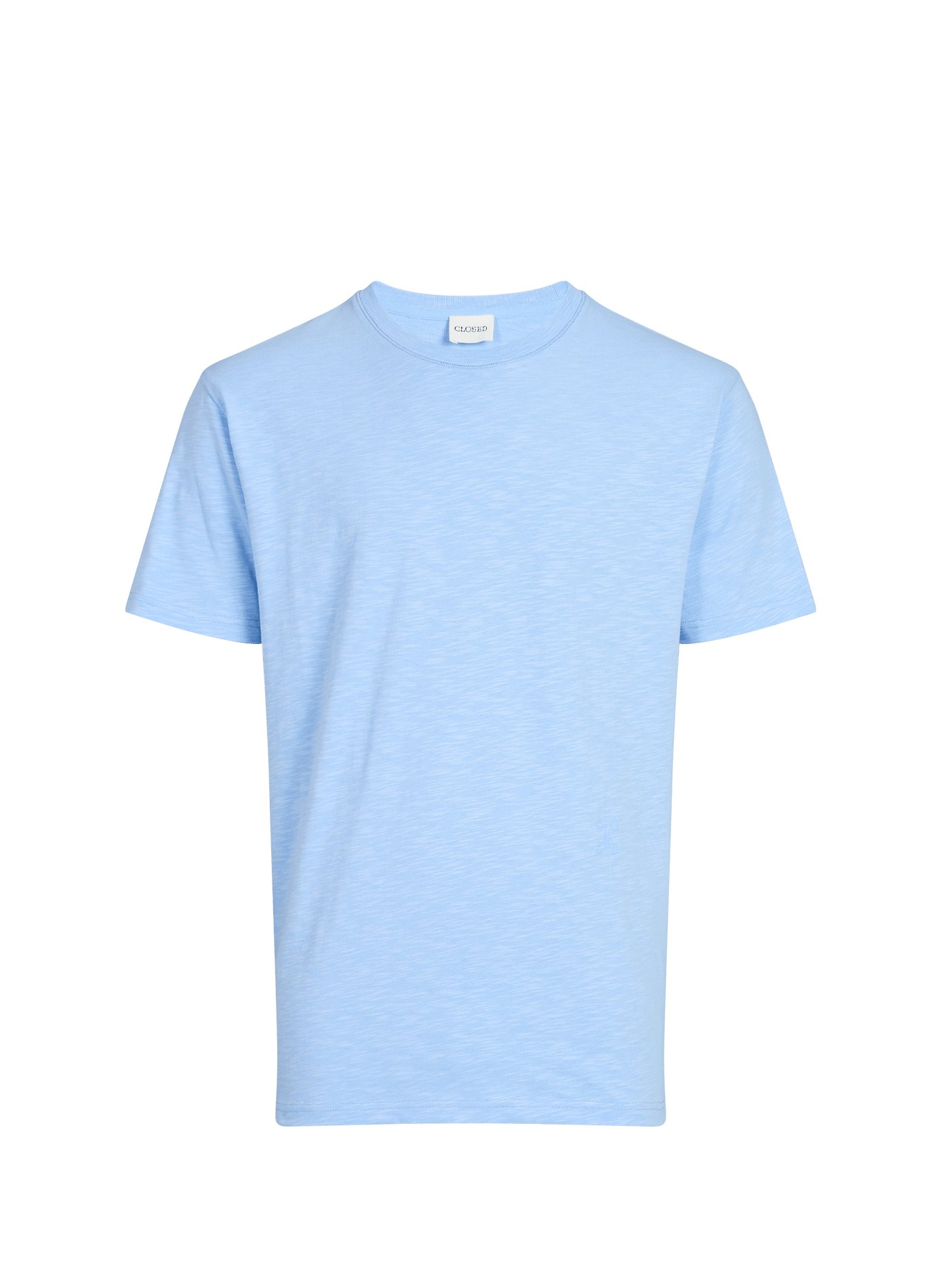 Straight-fit cotton T-shirt CLOSED Blue