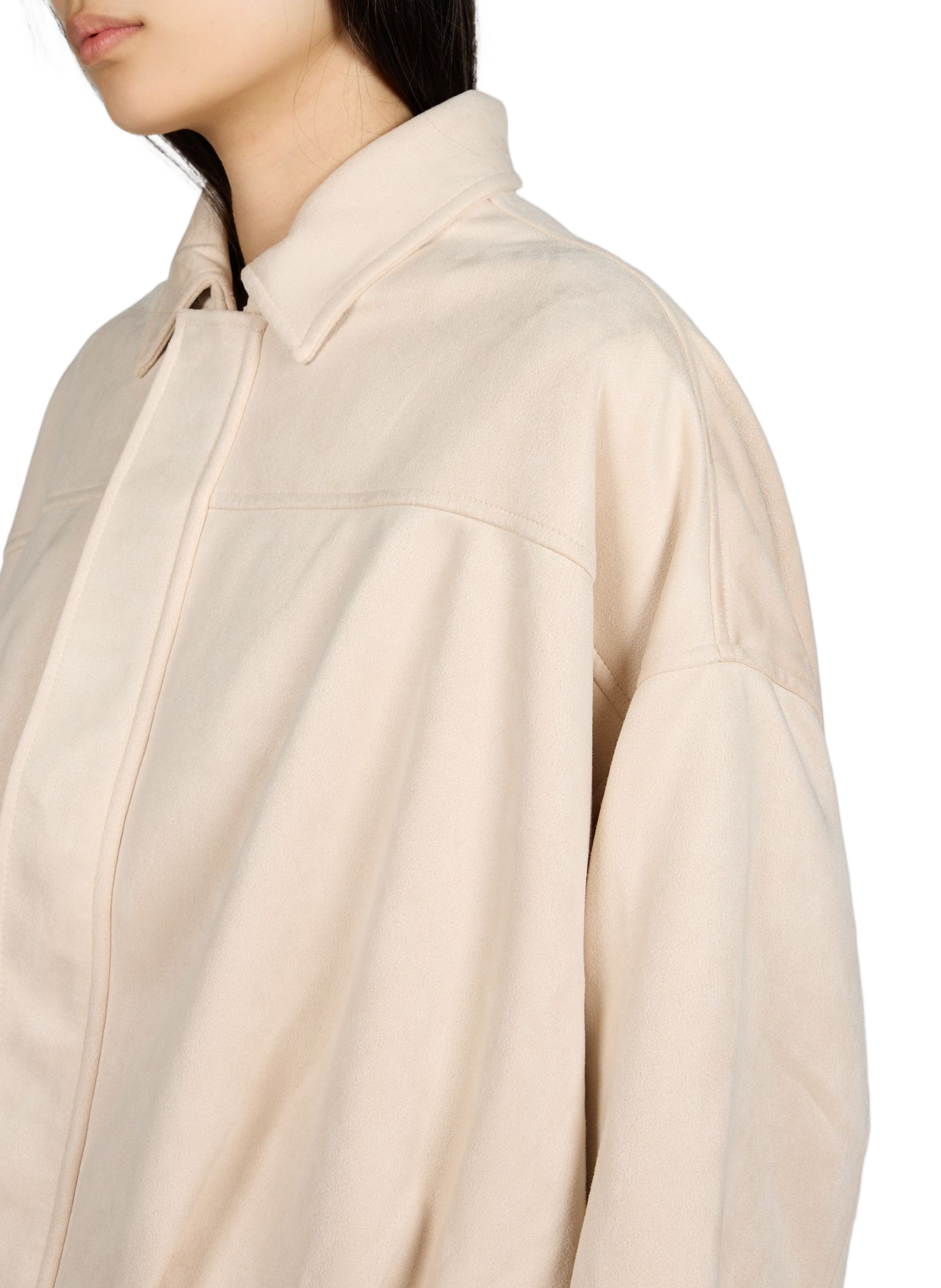 Veste suédée col classique VILA Beige