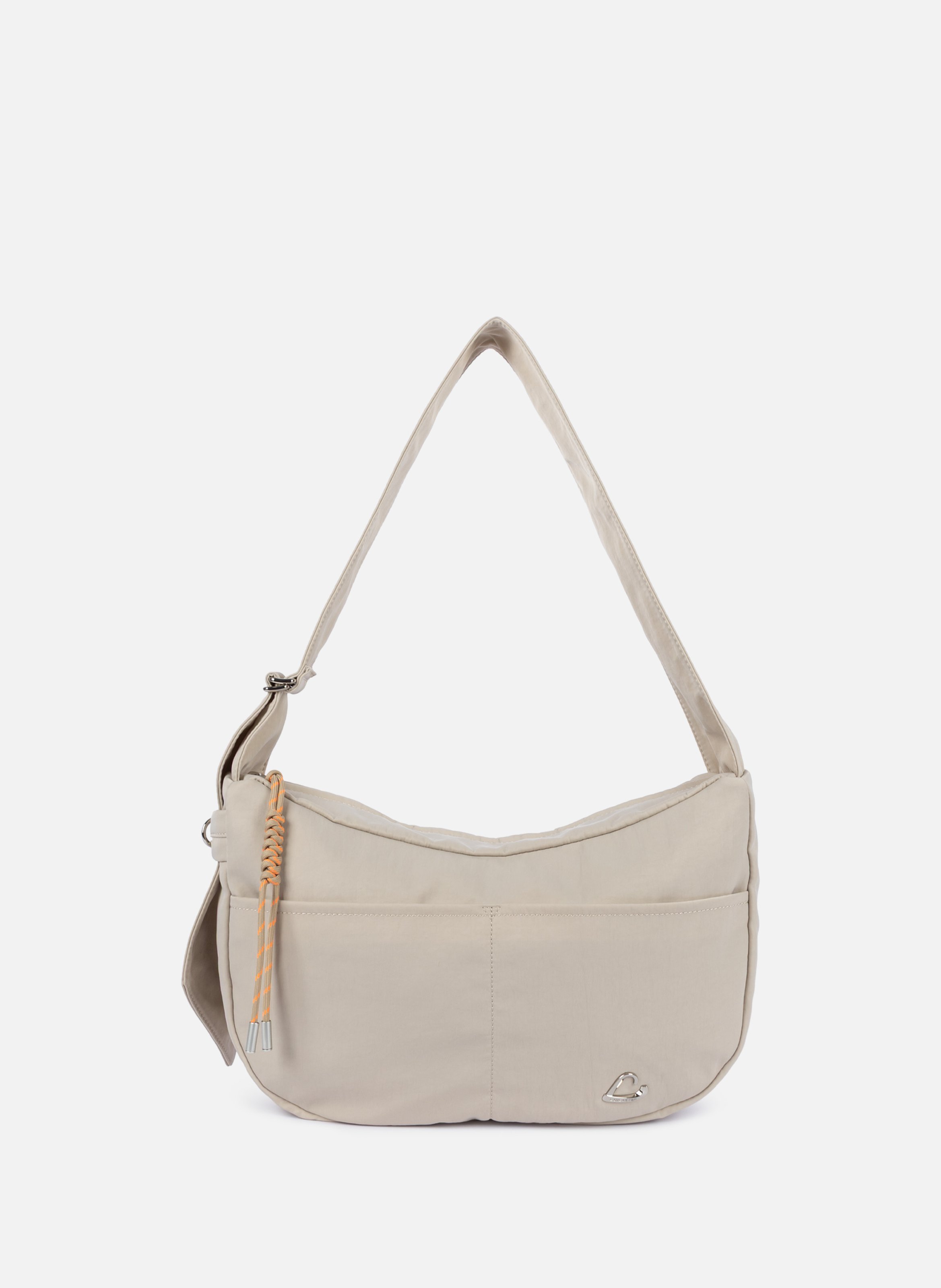 Grand sac besace - basic love LANCASTER Beige