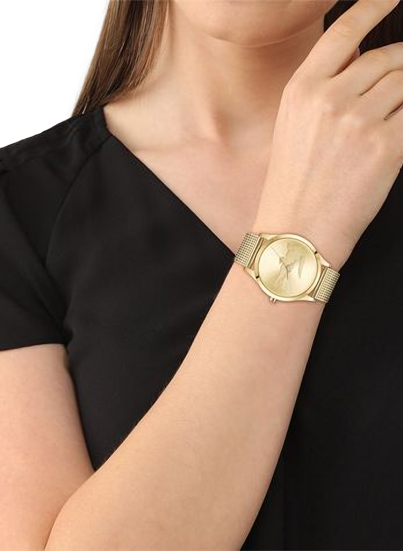 Montre quartz Crocodelle en acier inoxydable LACOSTE MONTRES Doré