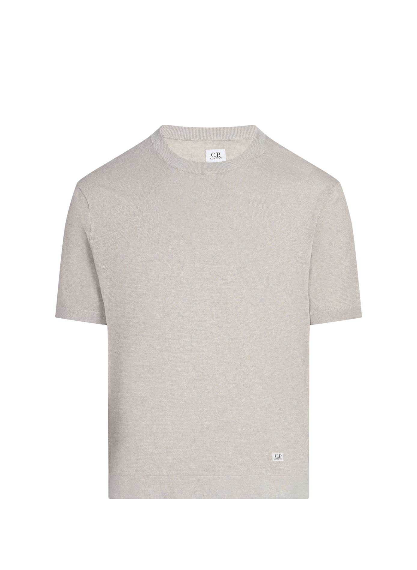 Short-sleeve linen sweater CP COMPANY Grey