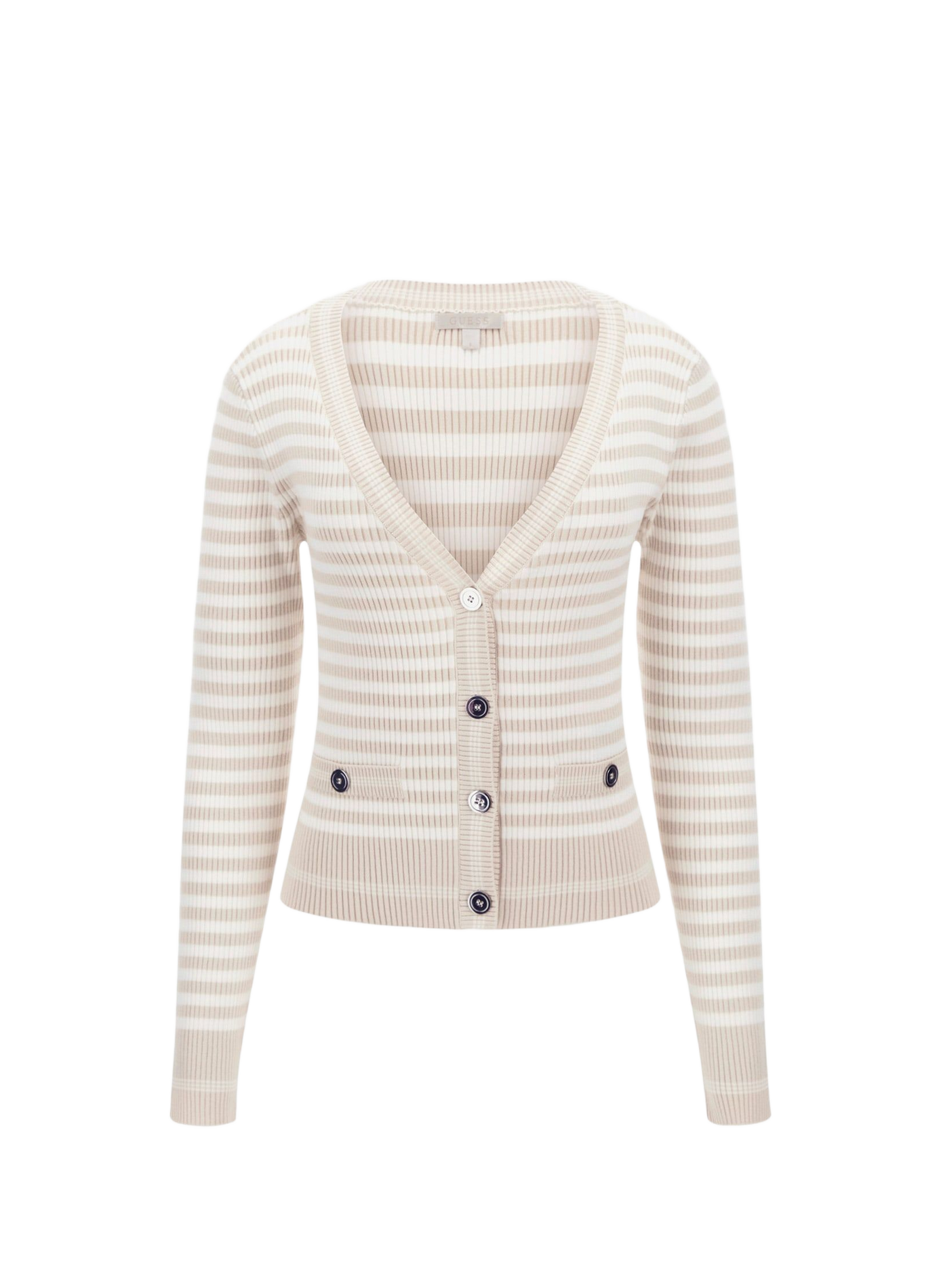 Striped Cardigan Mix GUESS Beige
