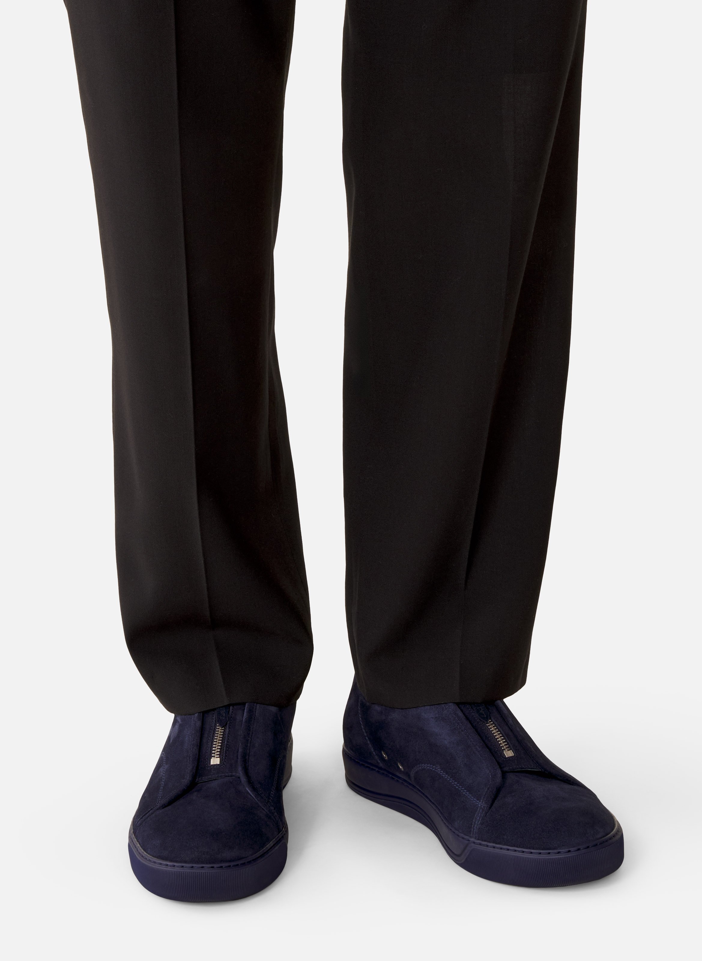 Sneakers dbb1 zip en suede LANVIN Bleu
