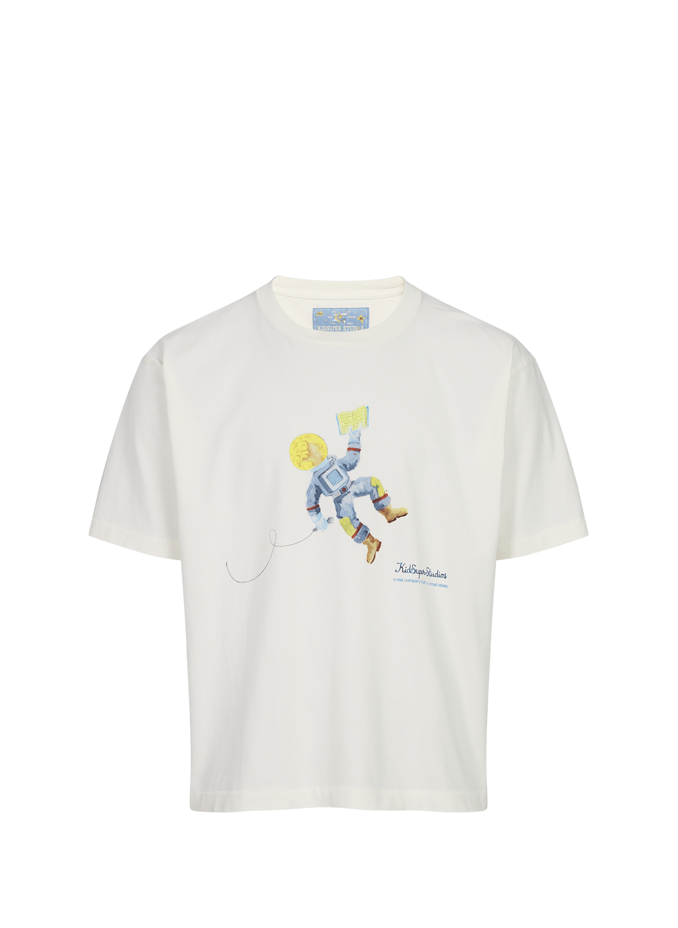 Cotton round-neck T-shirt KIDSUPER White