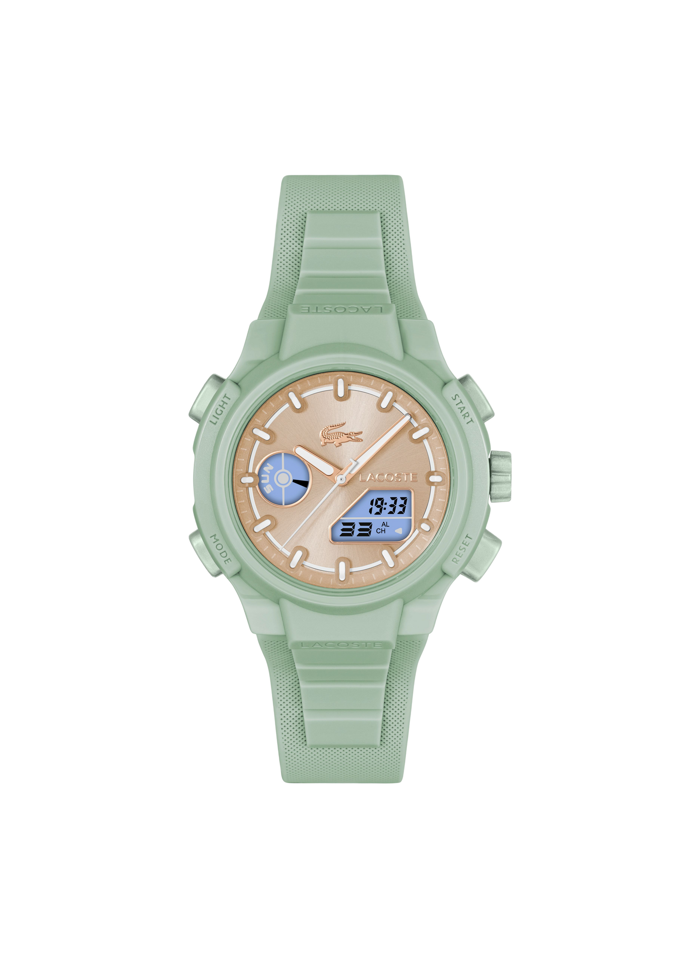 Montre quartz LC33 en silicone LACOSTE MONTRES Rose