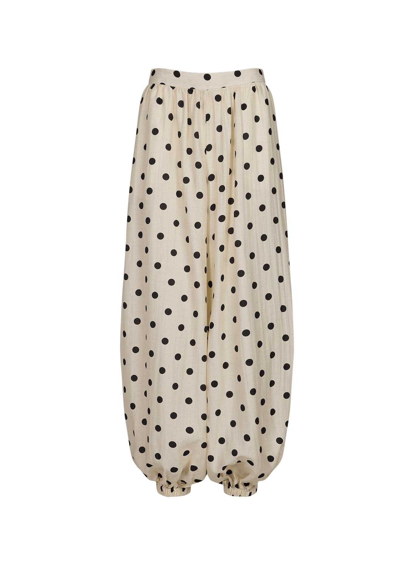 Pantaloni a righe a pois Tslinea TOPSHOP Bianco