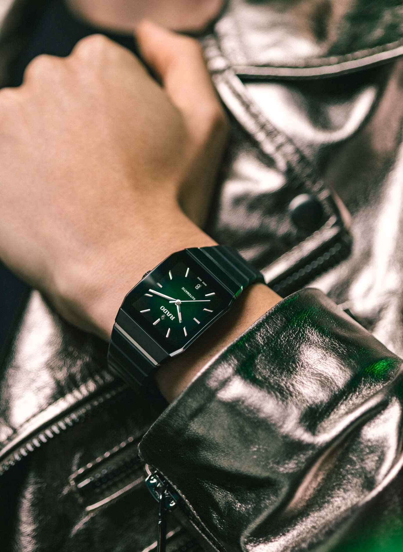 Montre automatique Anatom Automatic en caoutchouc RADO Vert