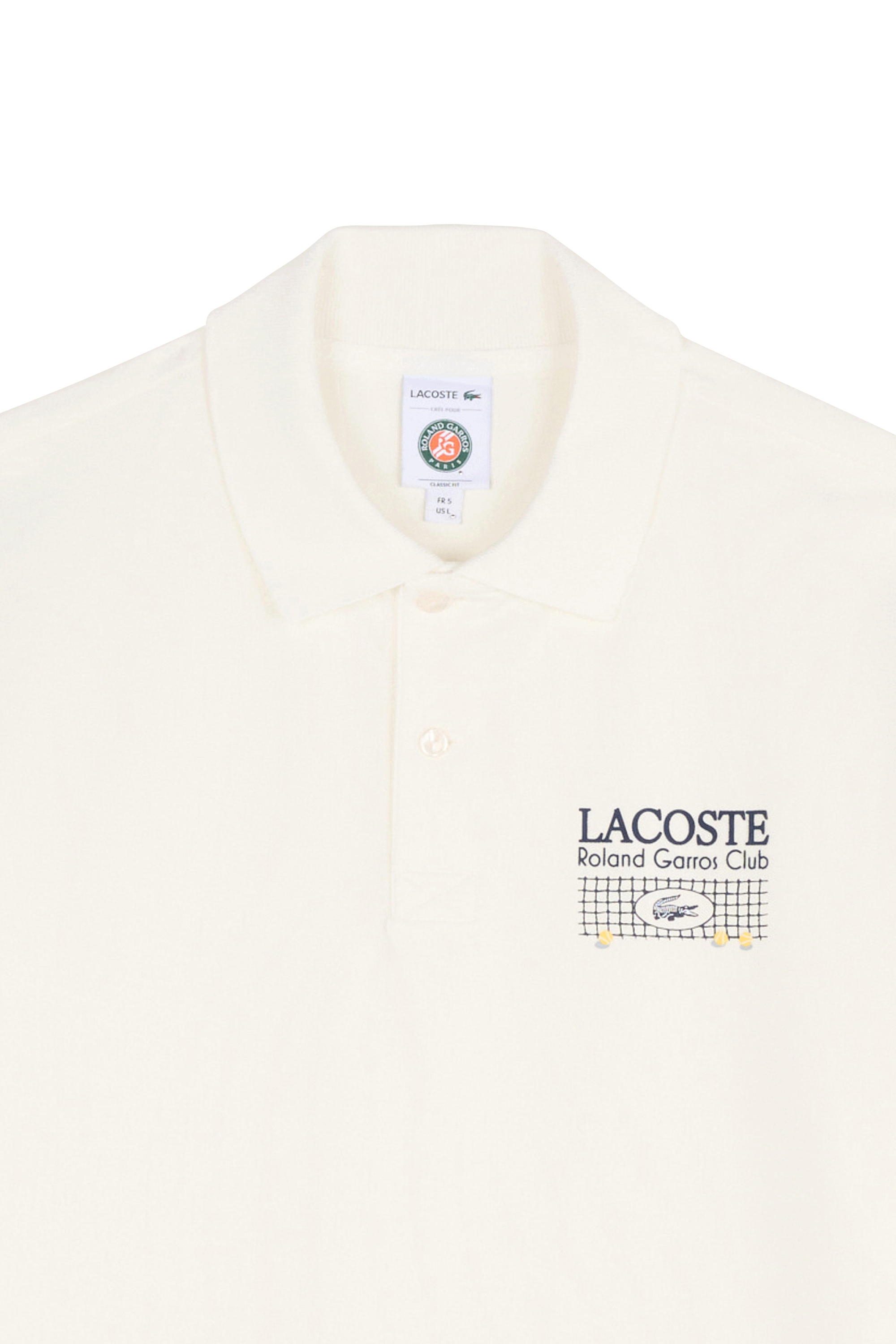 Polo roland garros club LACOSTE Blanc