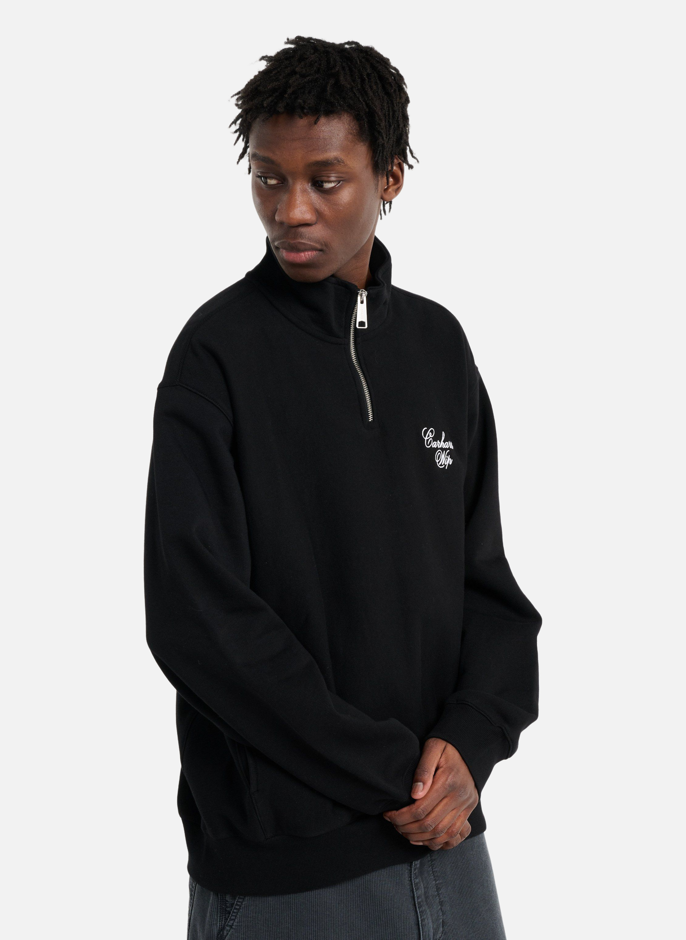 Sweat zippé longhand half zip sweat CARHARTT WIP Noir