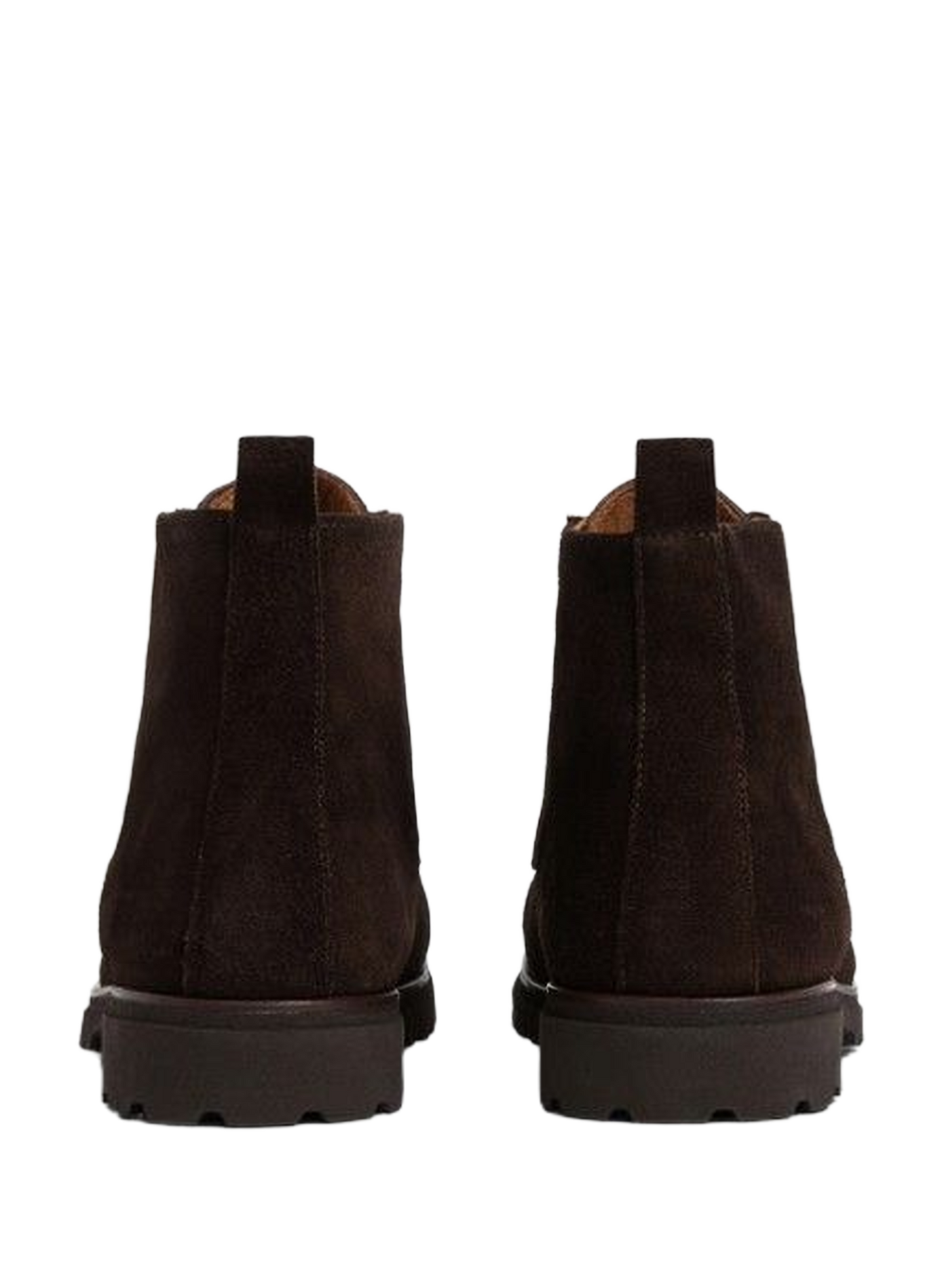 Lace-up suede leather HUDSON ankle boots HACKETT Brown