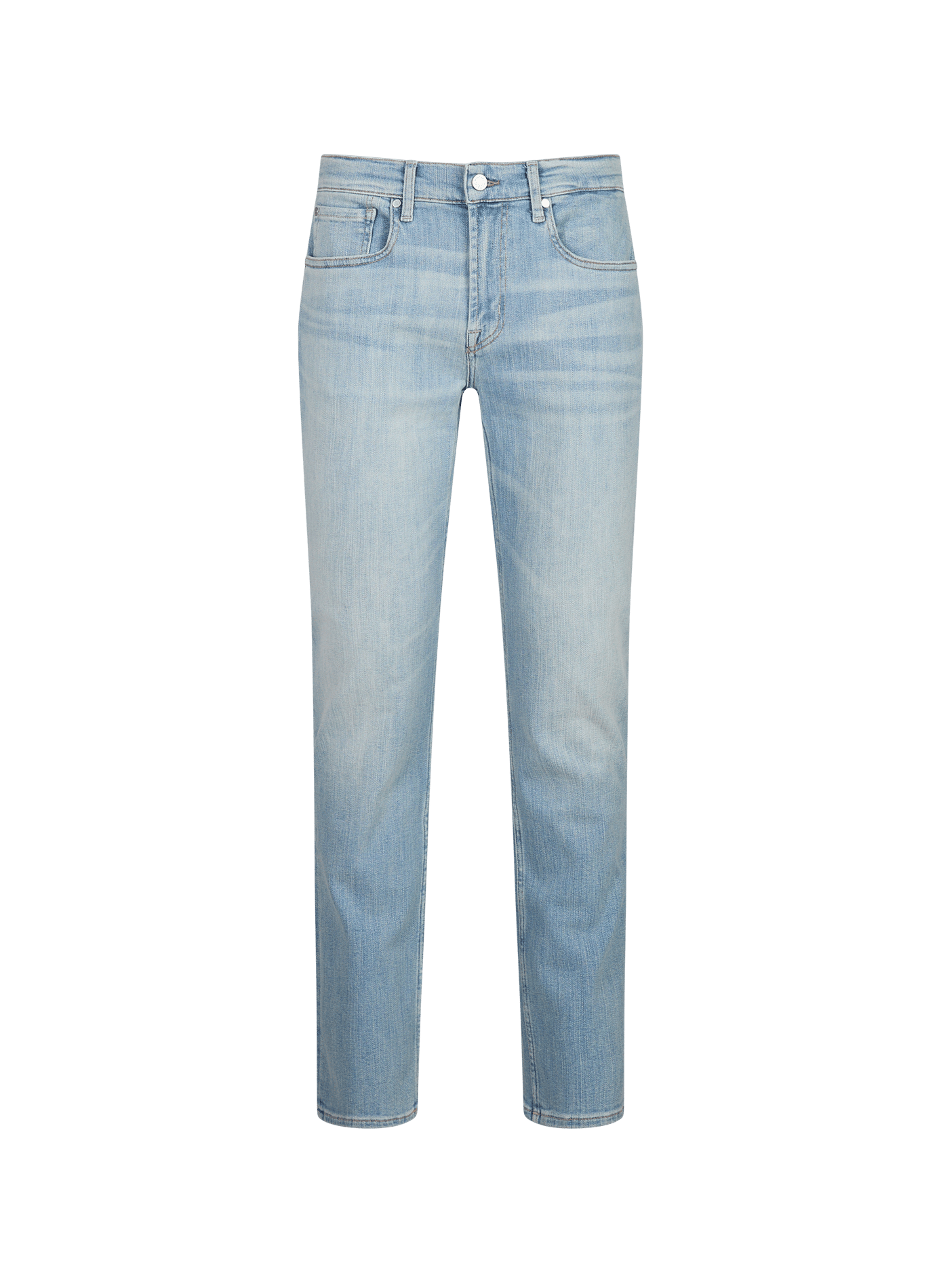 Straight-leg cotton-blend jeans 7 FOR ALL MANKIND Blue