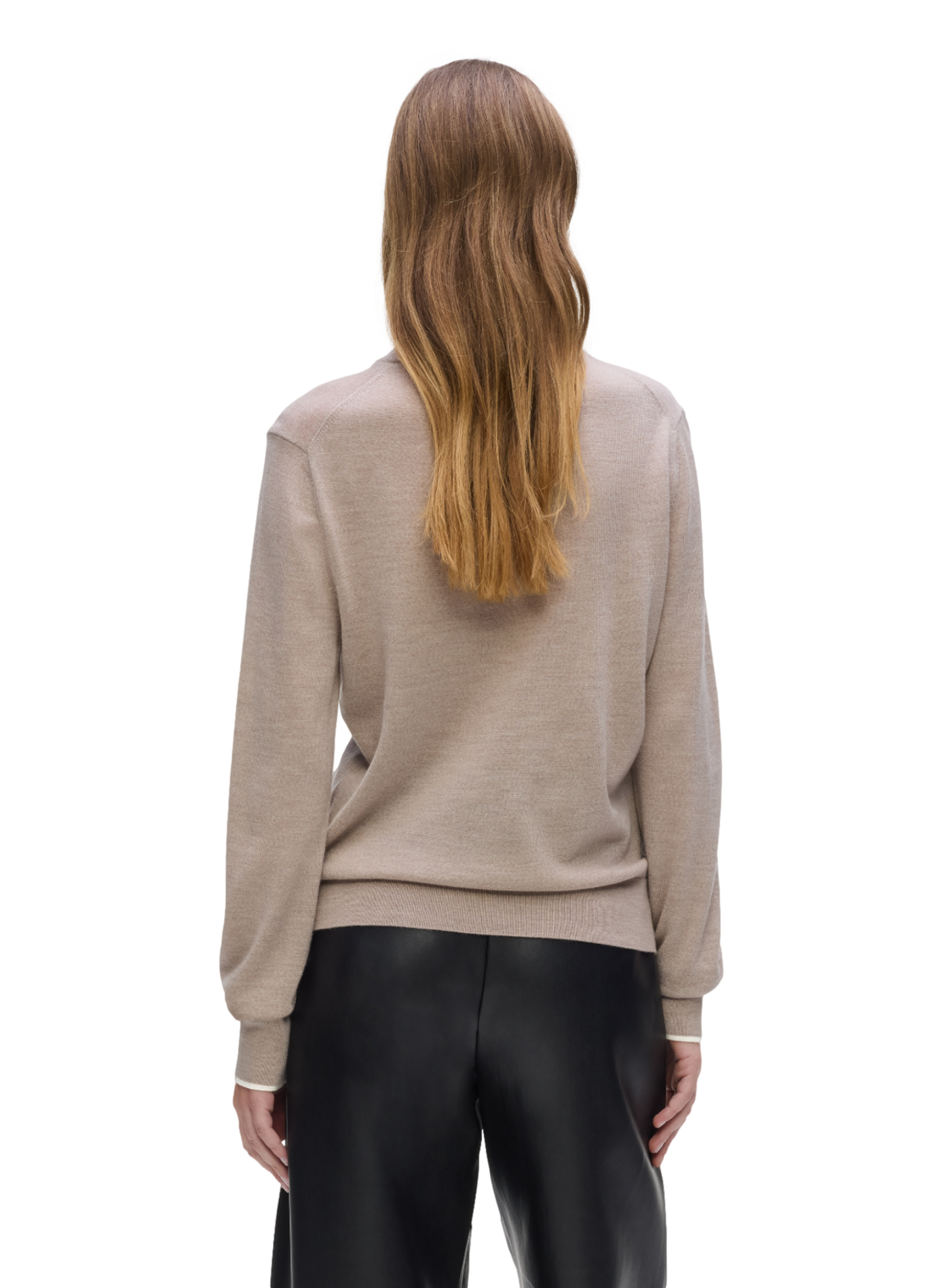 Merino wool jumper KARL LAGERFELD Beige
