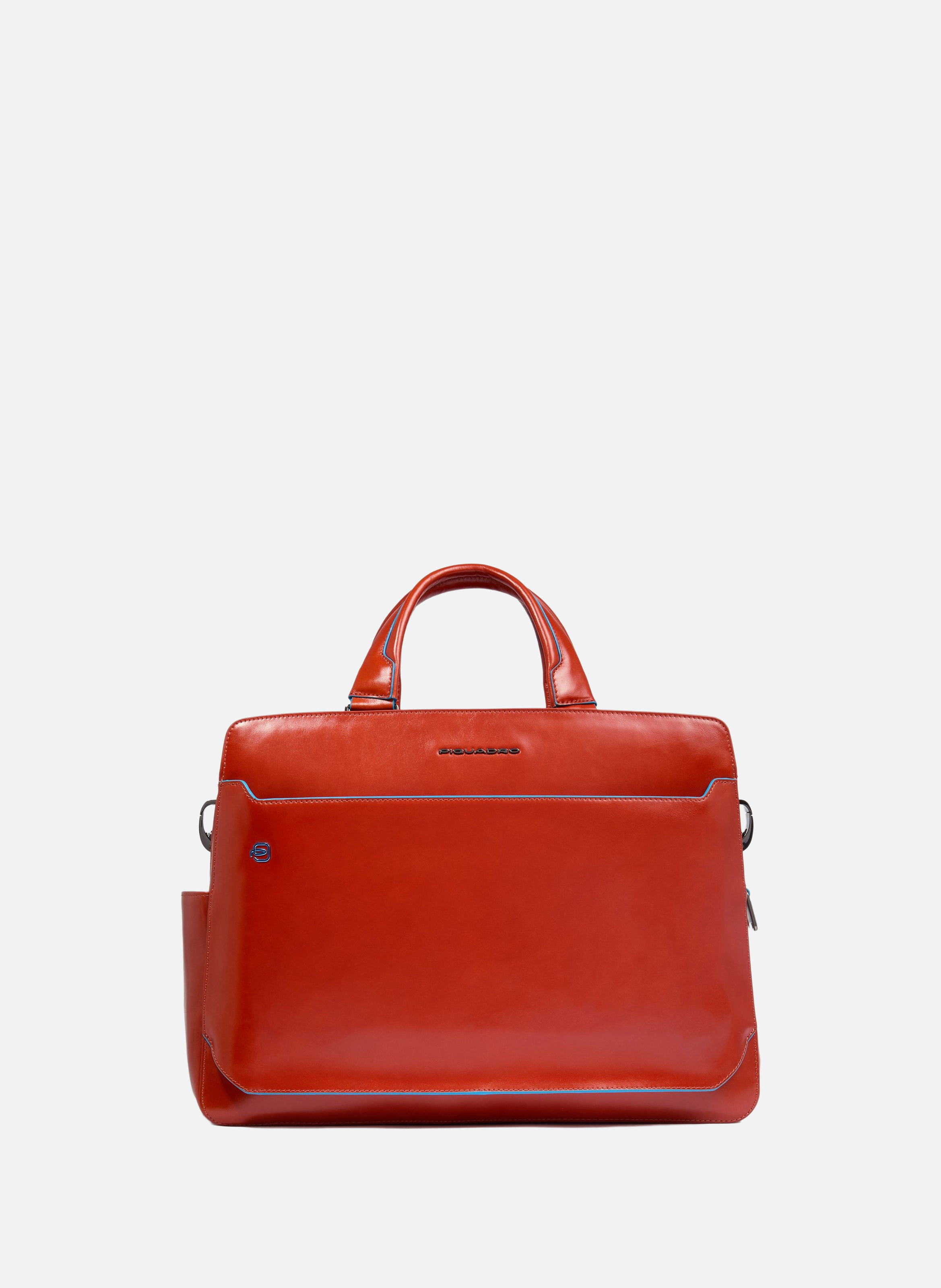 Sac d'ordinateur 15,6" personnalisable PIQUADRO Marron