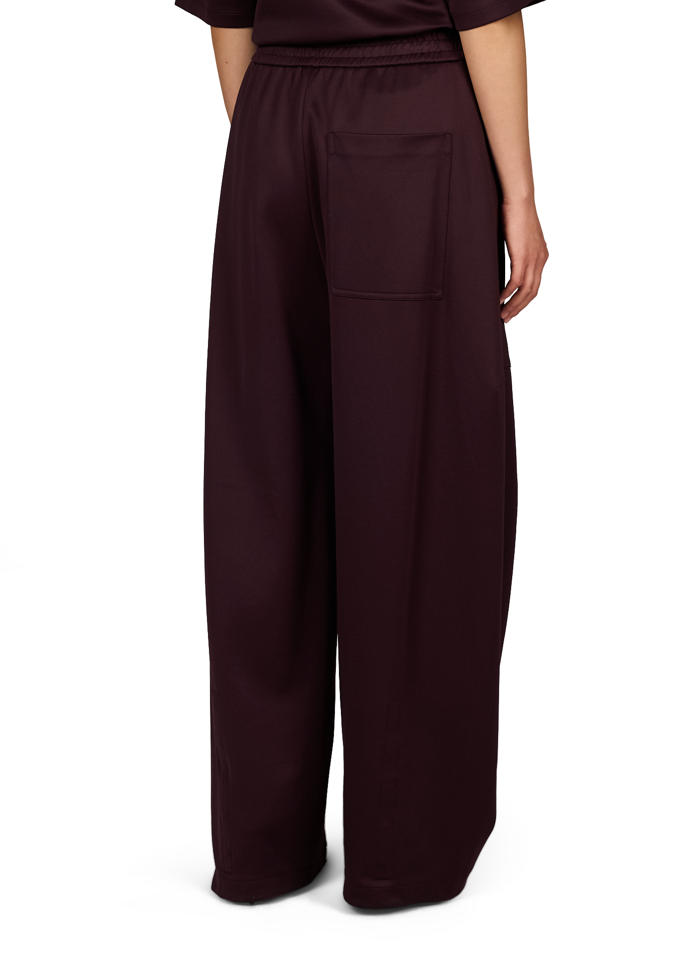 Hoch sitzende weite Hose TIBI Braun