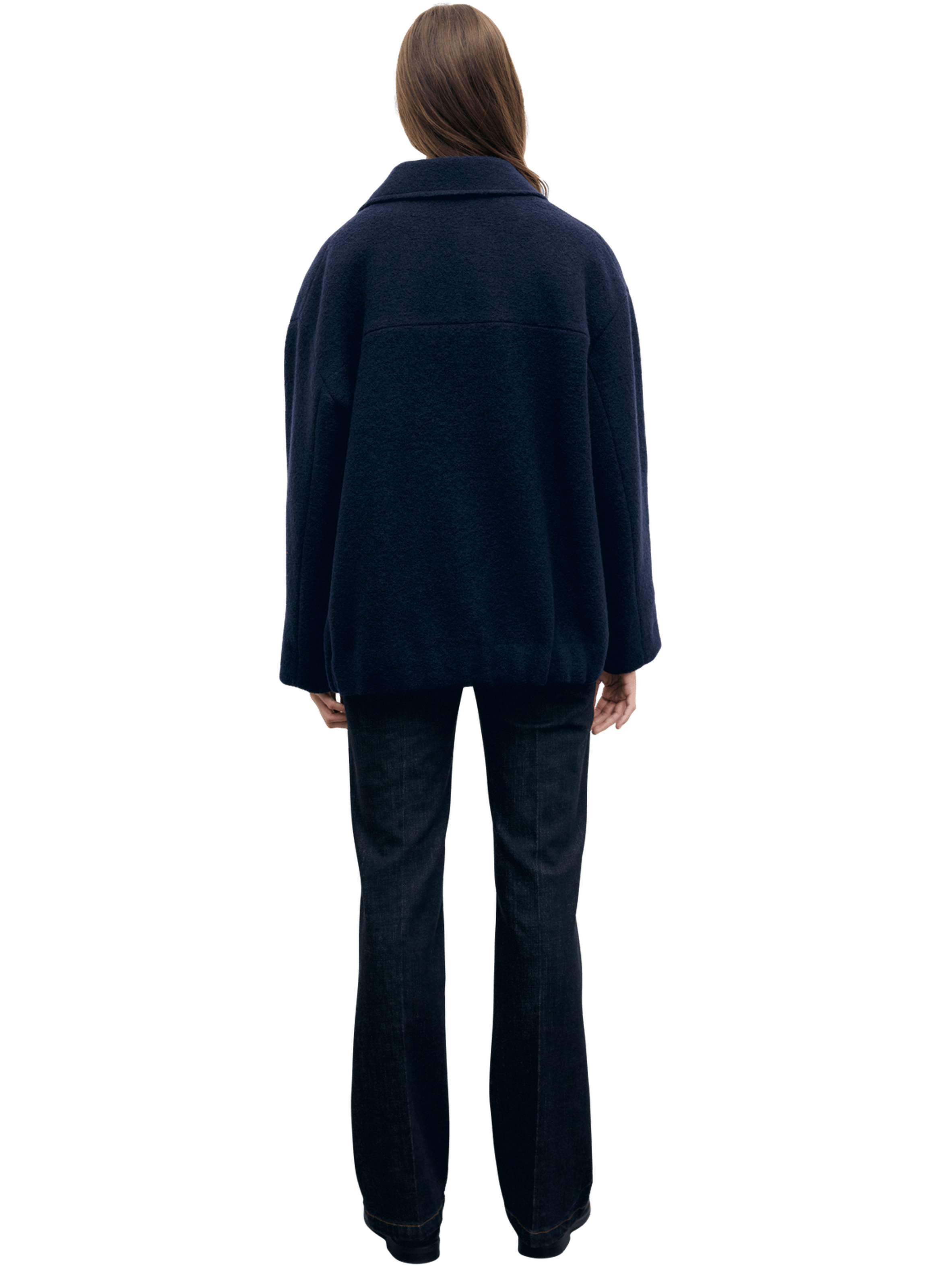 Manteau court en laine vierge - alon GERARD DAREL Bleu