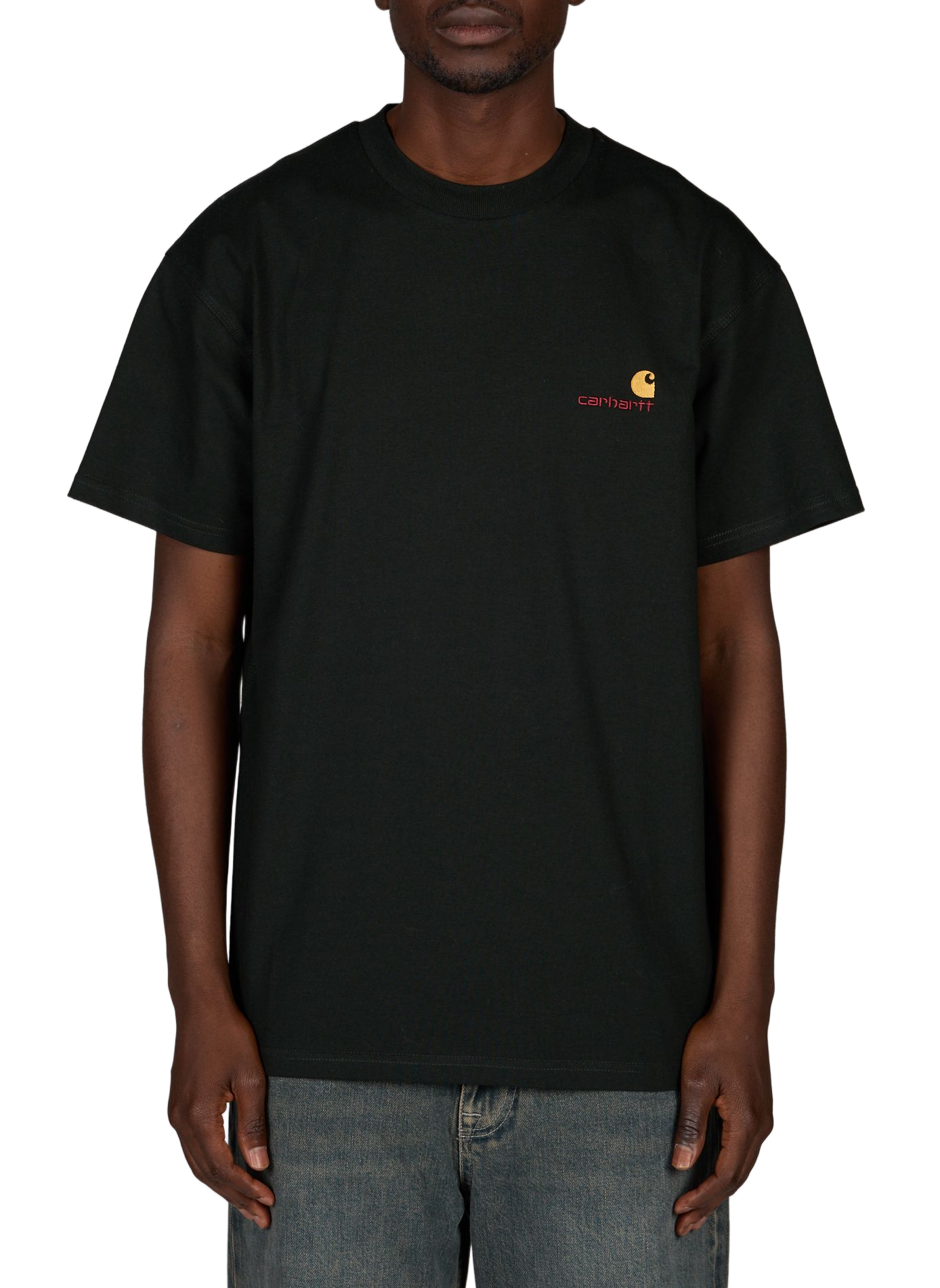 T-Shirt American Script aus Bio-Baumwolle CARHARTT WIP Grun