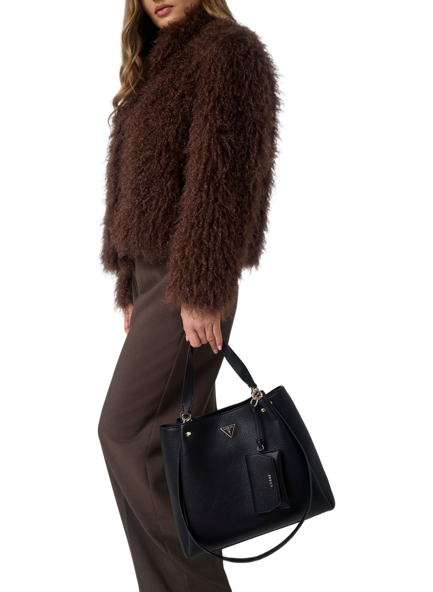 Sac à main effet cuir GUESS Noir