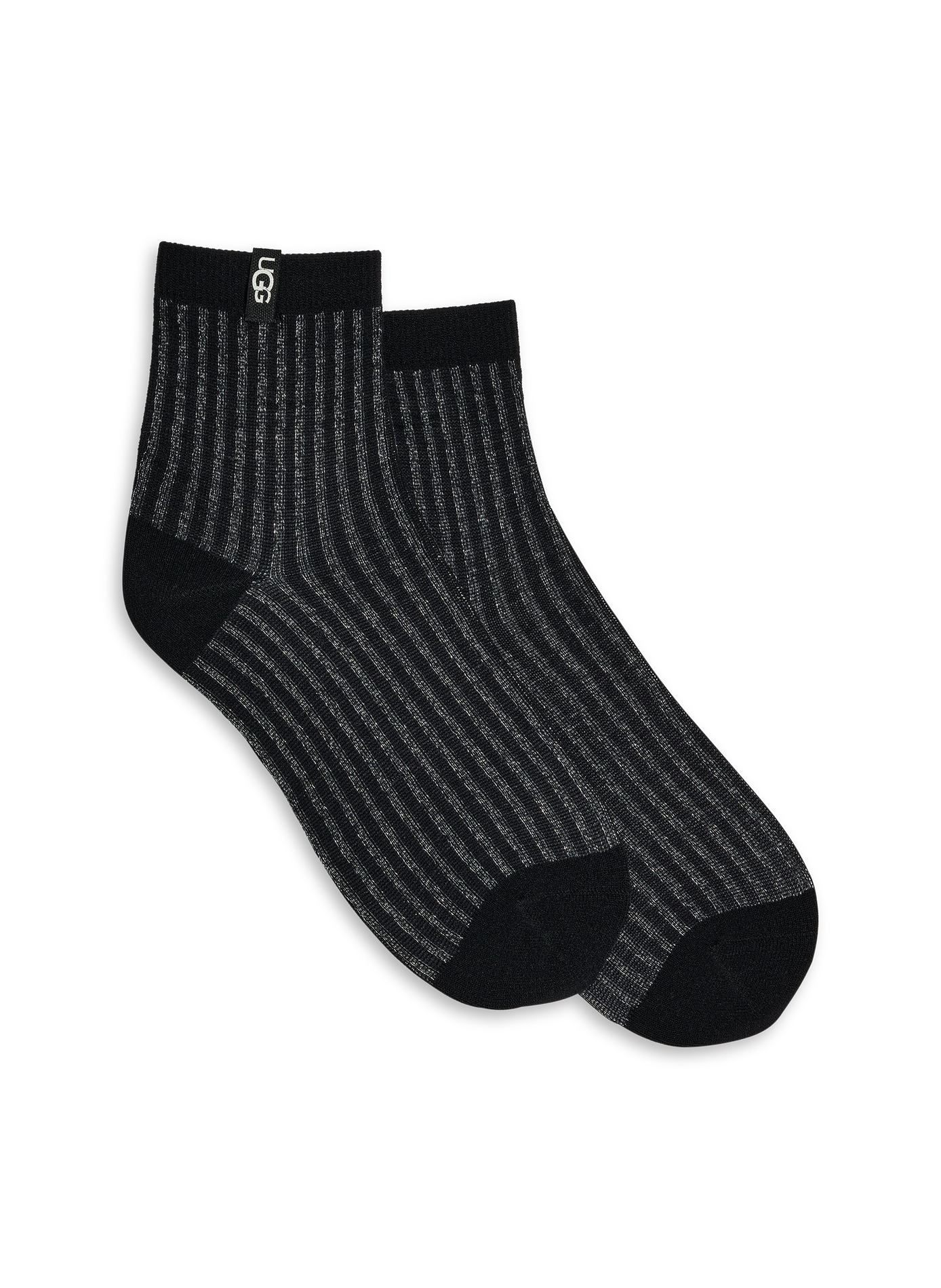 Glittery striped socks UGG Black