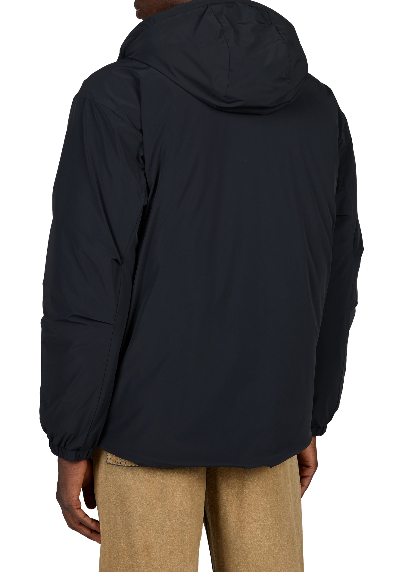 Plain hooded straight parka COLUMBIA Grey