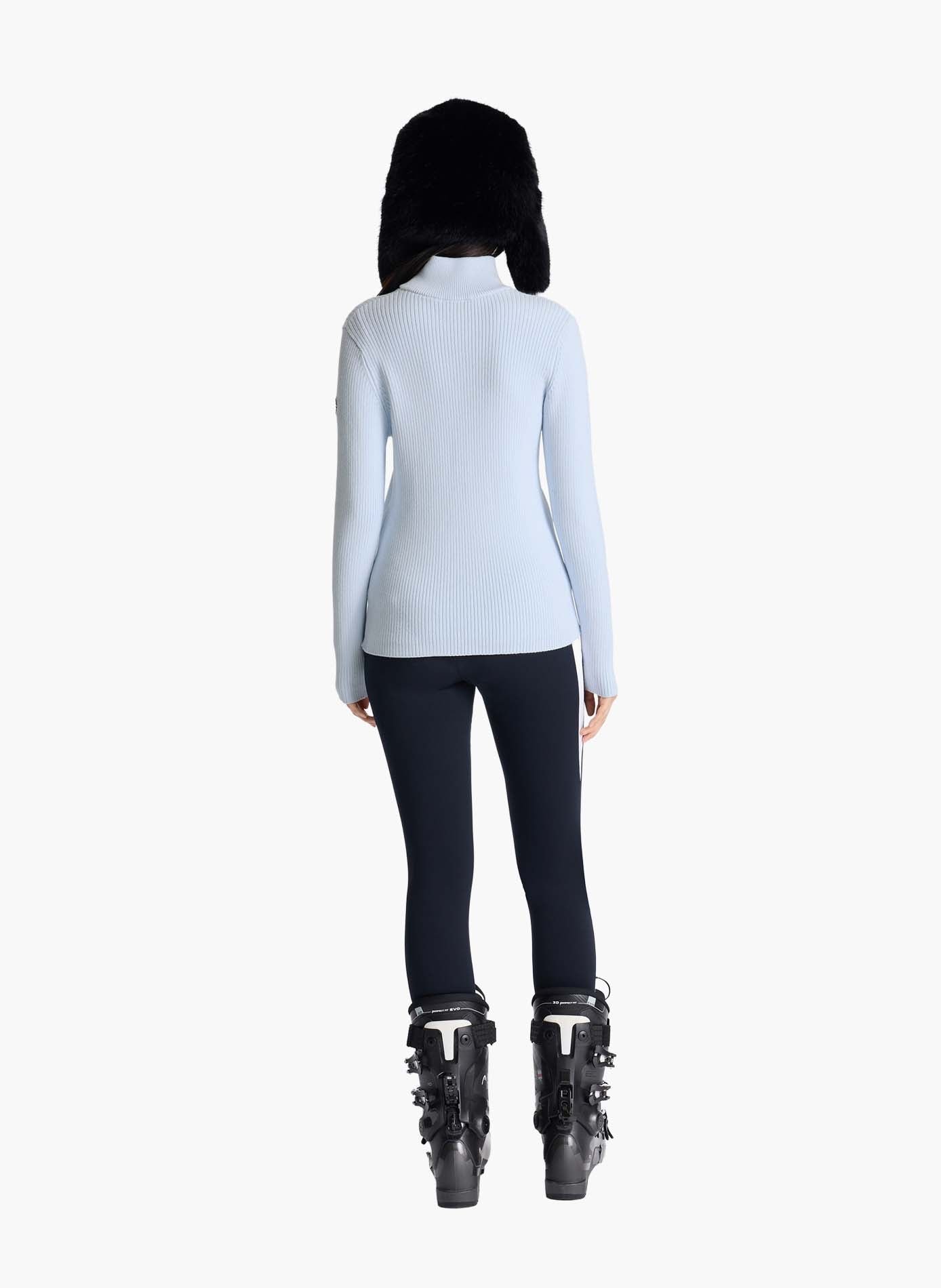 Pull andromede col montant coupe ajustée FUSALP Bleu