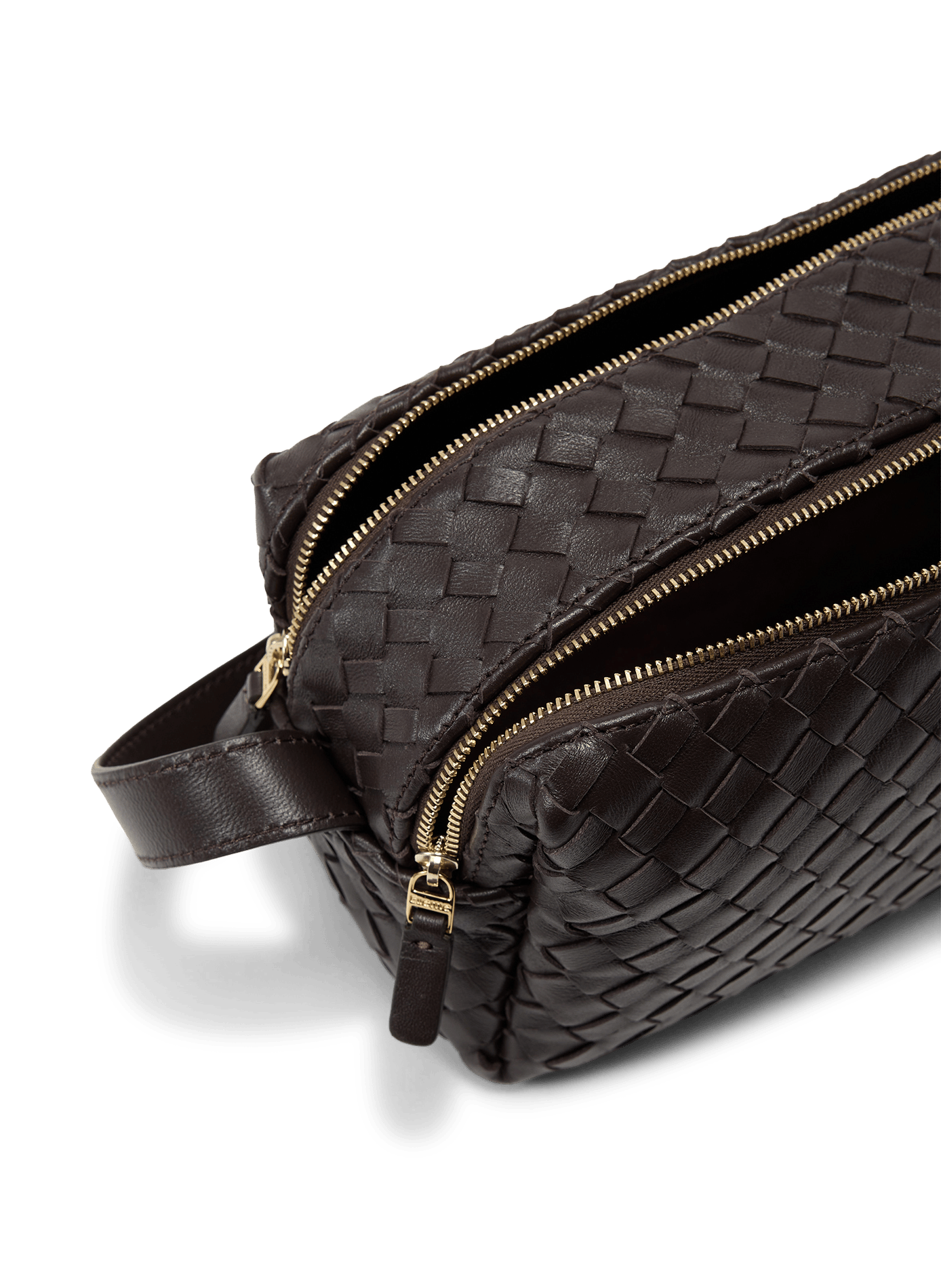 Tasche/Etui aus geflochtenem Leder ELLEME Braun