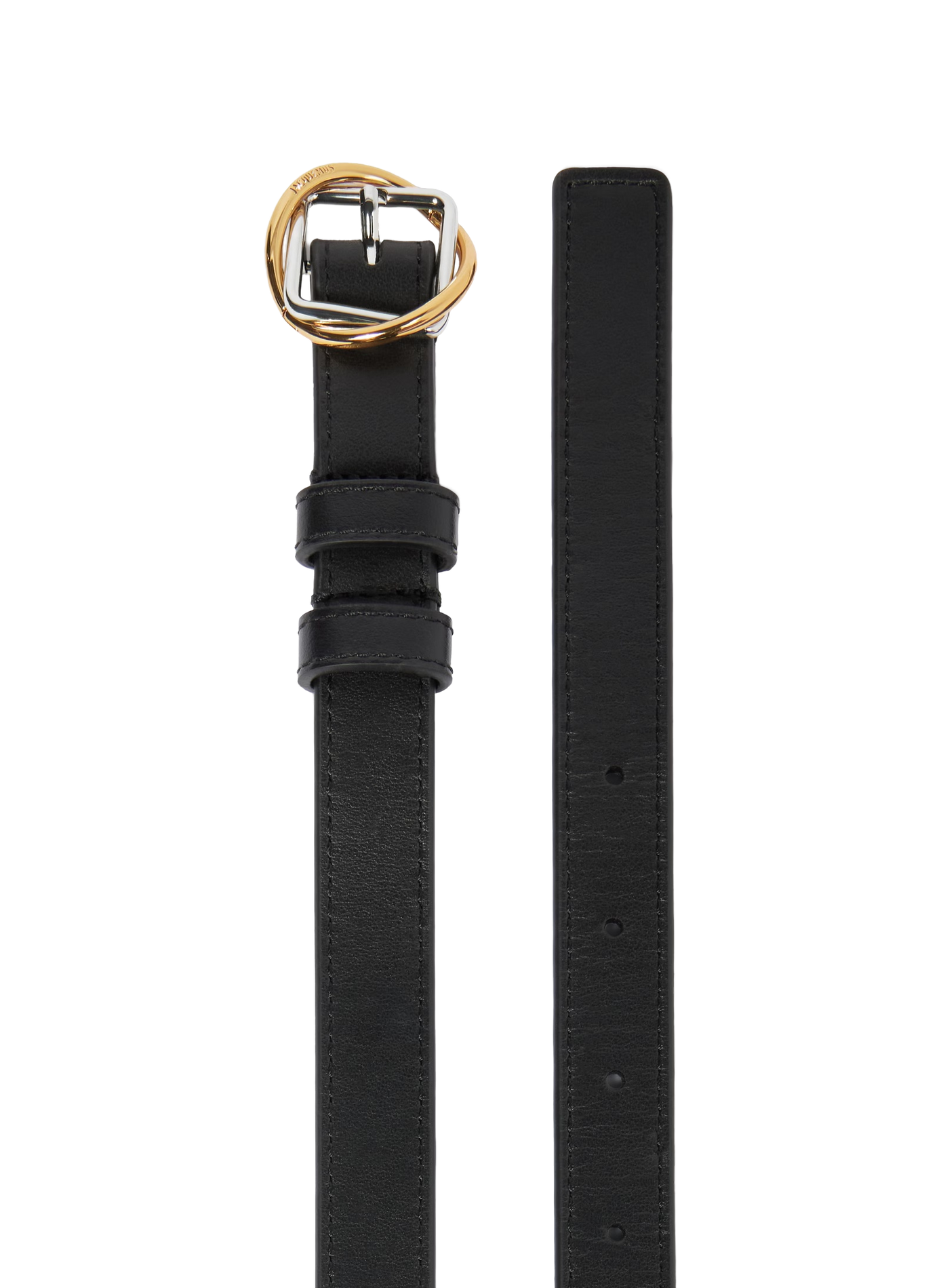 Thin leather belt JACQUEMUS Black
