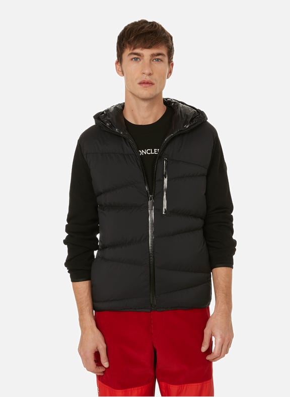 Jacket with integrated padded gilet Black by MONCLER MONCLER Jacket with integrated padded gilet Black