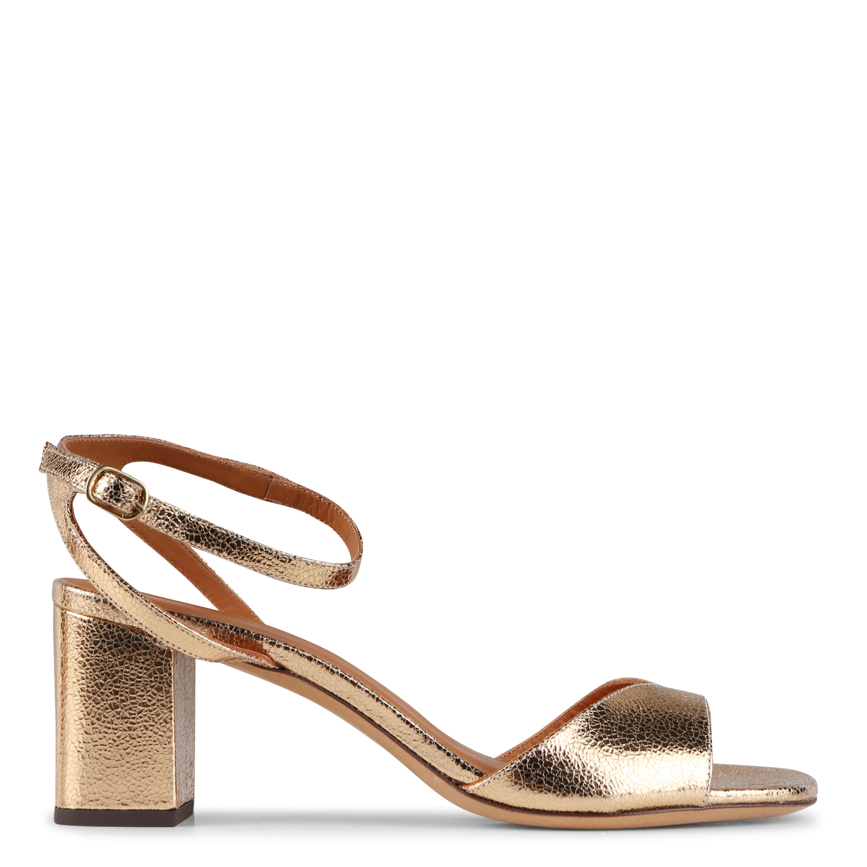 Sandales à talons en cuir n333 | Doré Chaussures mariage The Wedding Explorer