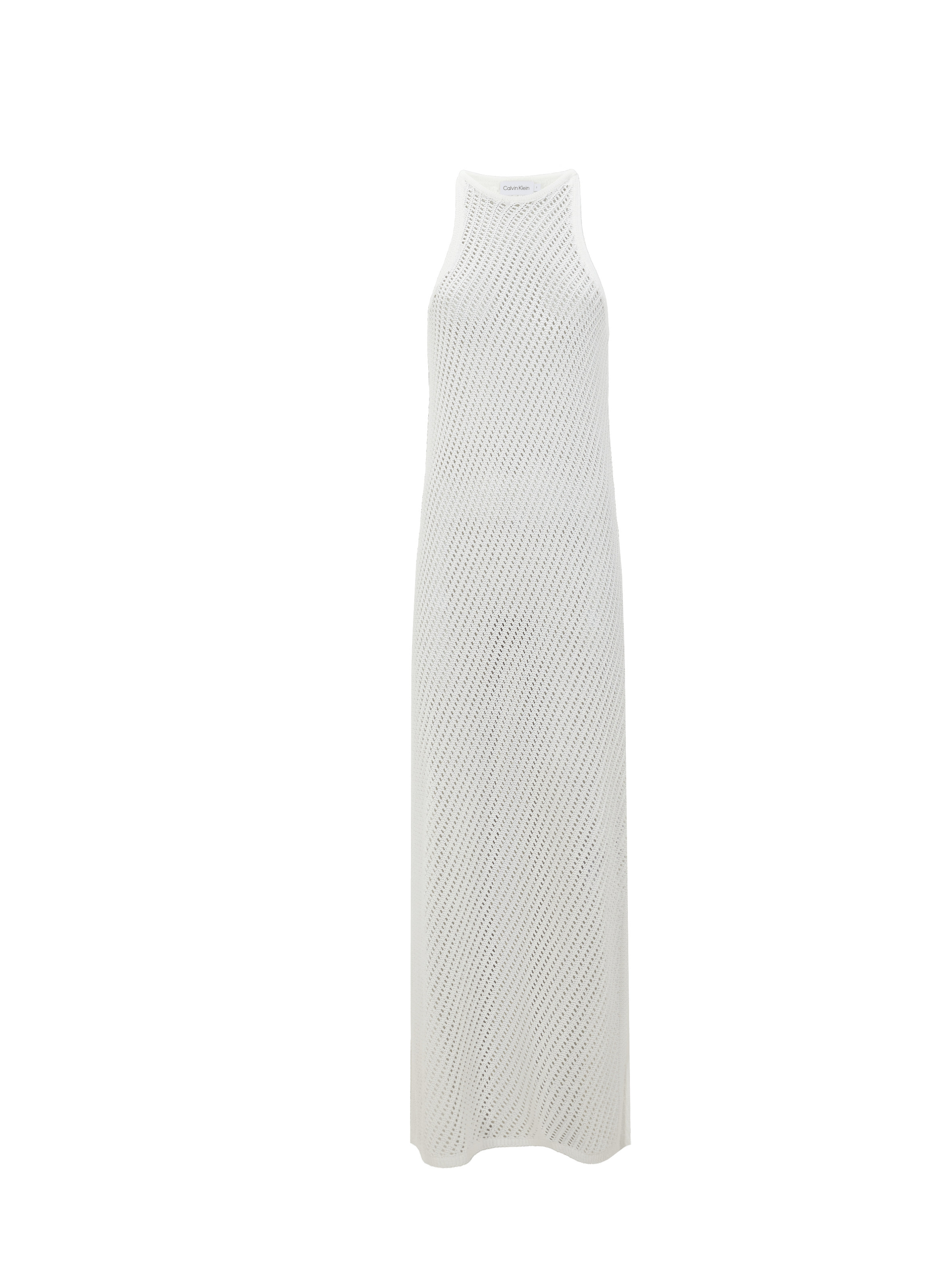 Durchbrochenes langes Kleid CALVIN KLEIN Weiss