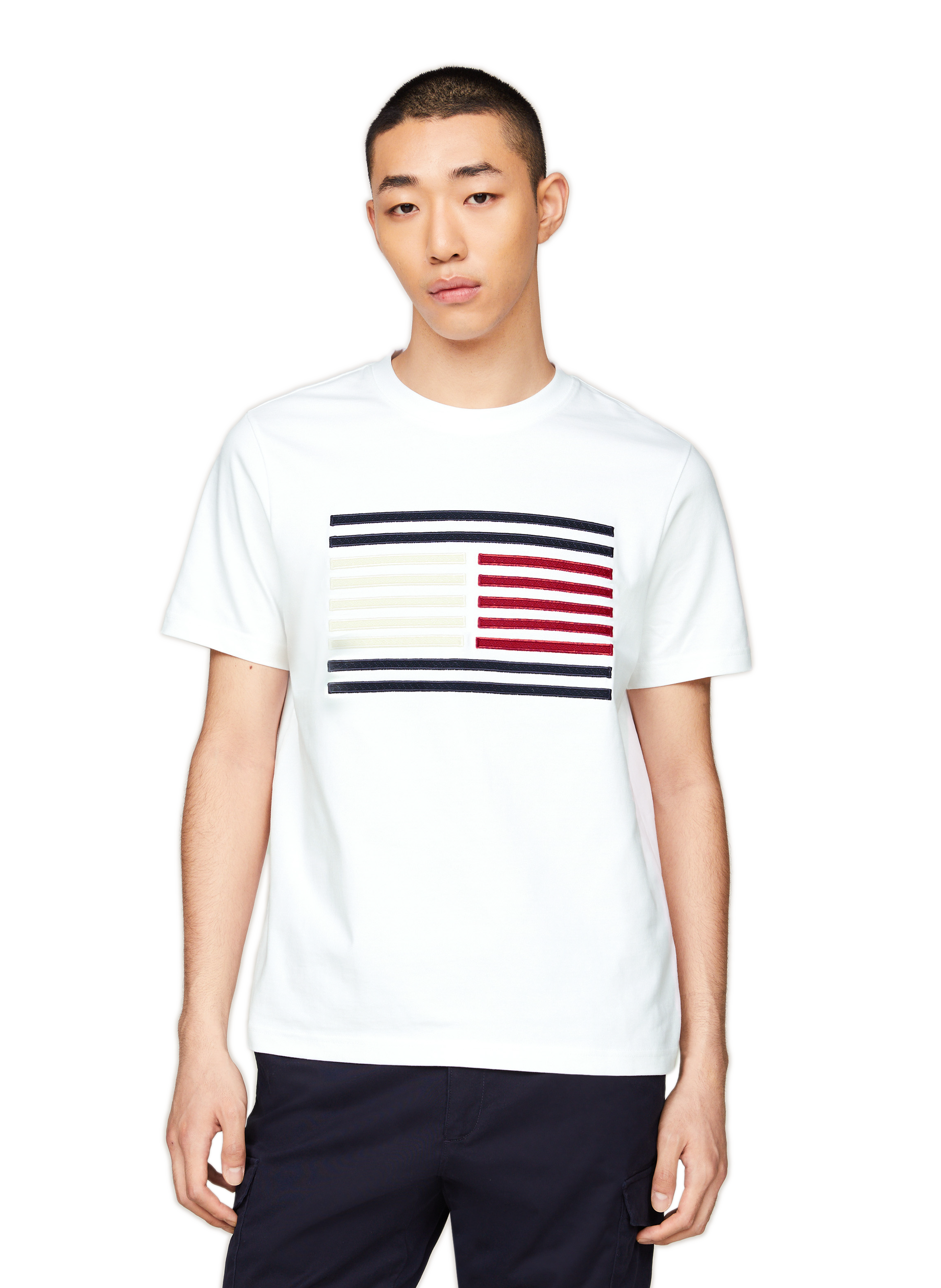 TOMMY HILFIGER Cotton Logo T-shirt White