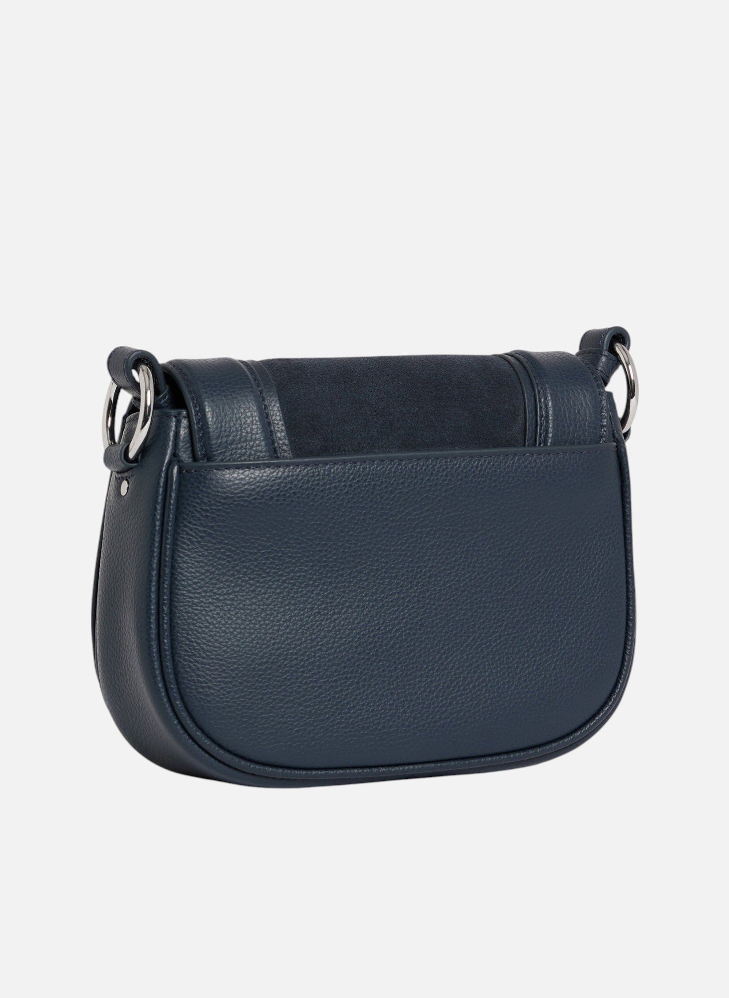 Petit sac bandoulière ella en cuir grainé et nubuck LE TANNEUR Bleu