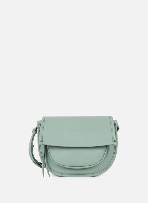 Petit sac besace - soft selma Vert by LANCASTER LANCASTER Petit sac besace - soft selma Vert