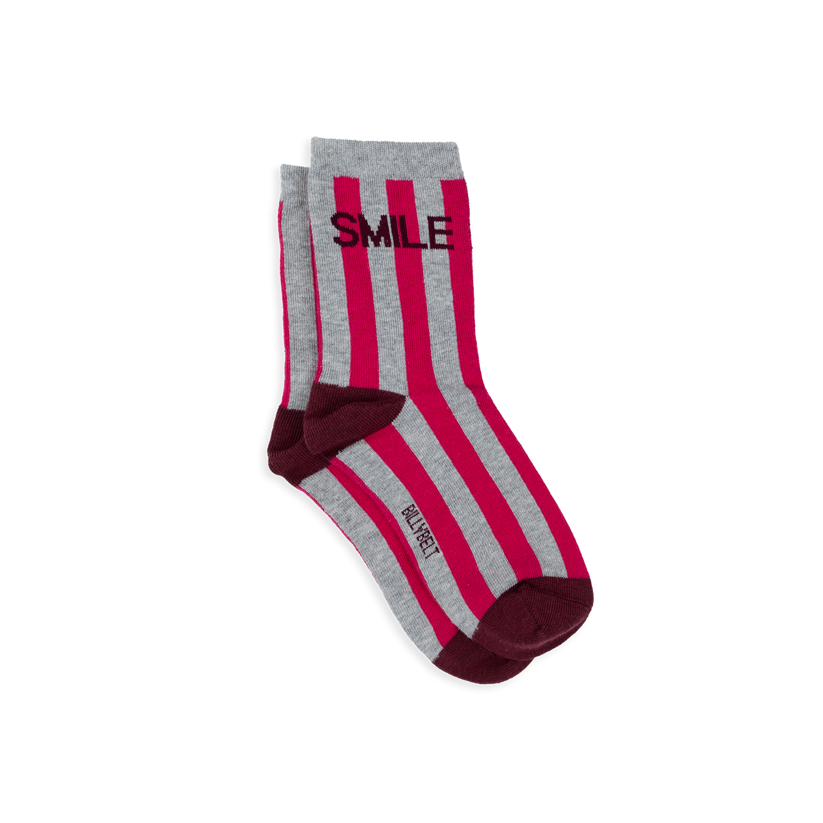 Chaussettes en coton peigné rayées BILLYBELT Gris