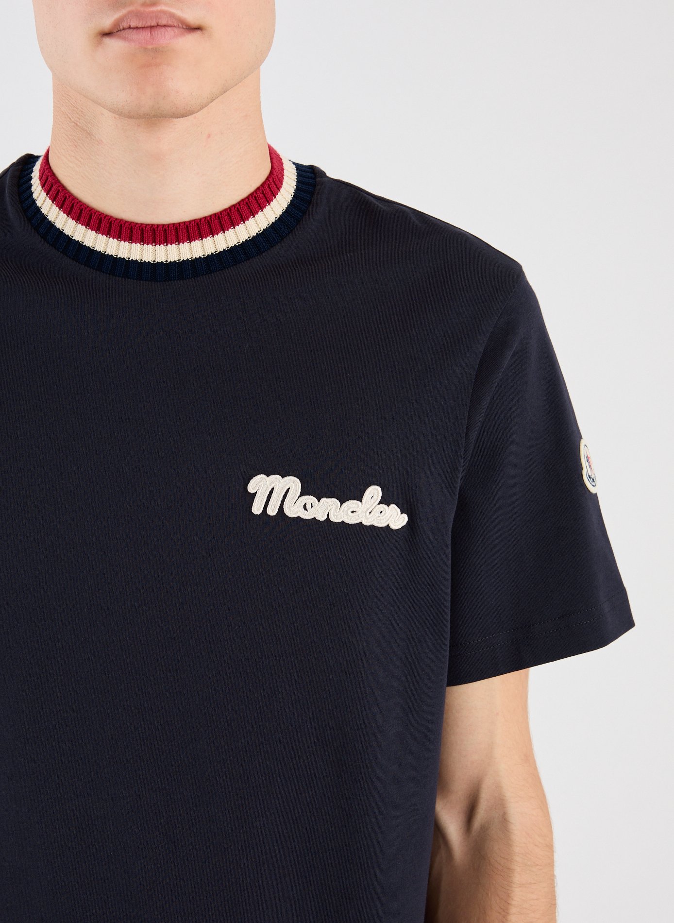 Classic Cotton T-Shirt MONCLER Blue