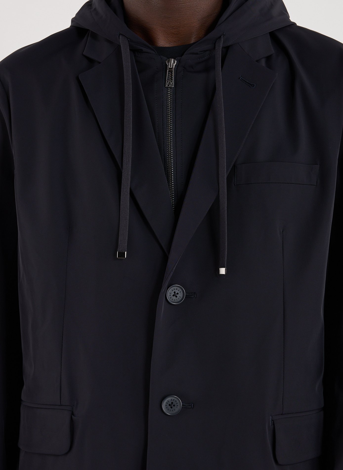 Two-in-one hooded jacket ARMANI EXCHANGE Blue