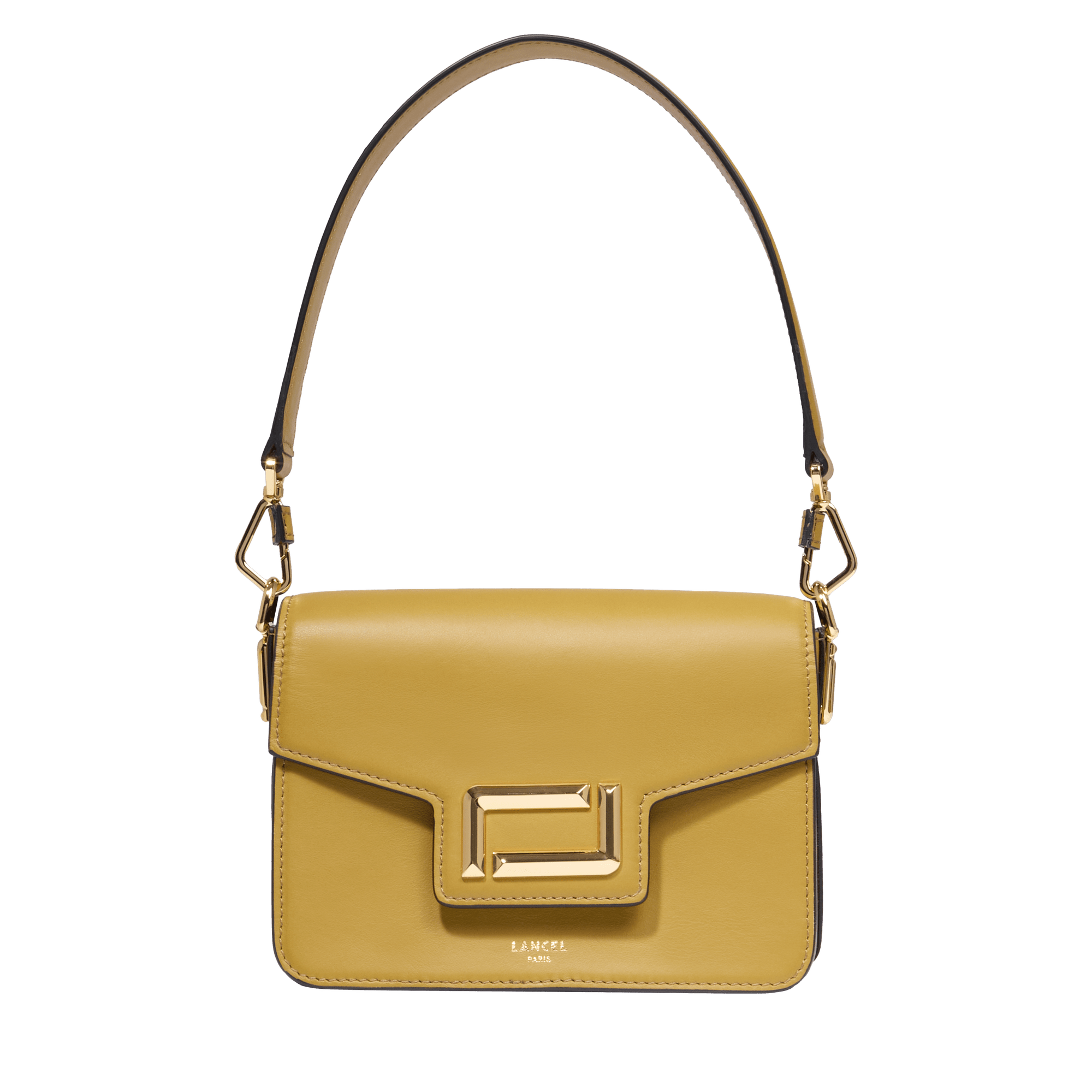 Sac rabat s angèle de lancel en cuir LANCEL Jaune