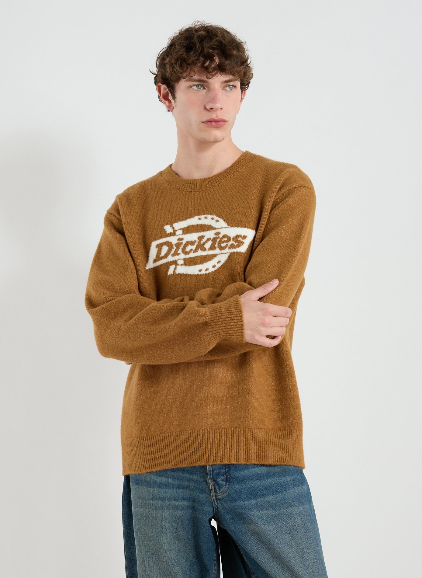 DICKIES Sweatshirt ample imprimé Marron