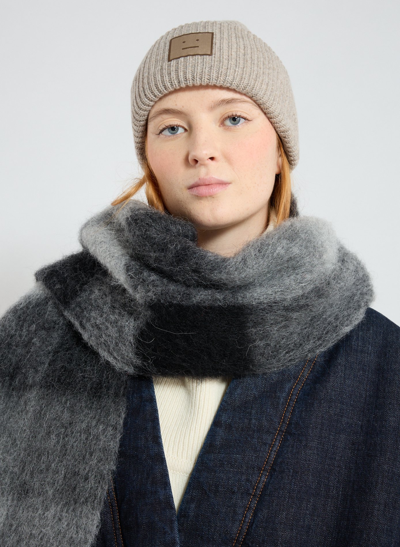 Bonnet en laine ACNE STUDIOS Beige