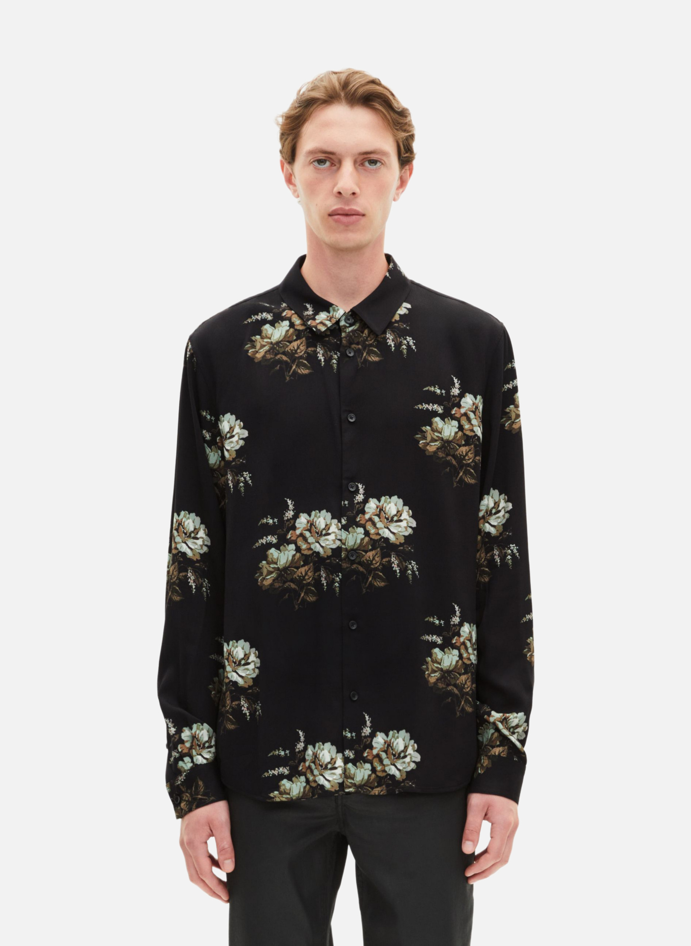 Chemise imprimé fleuri THE KOOPLES Noir