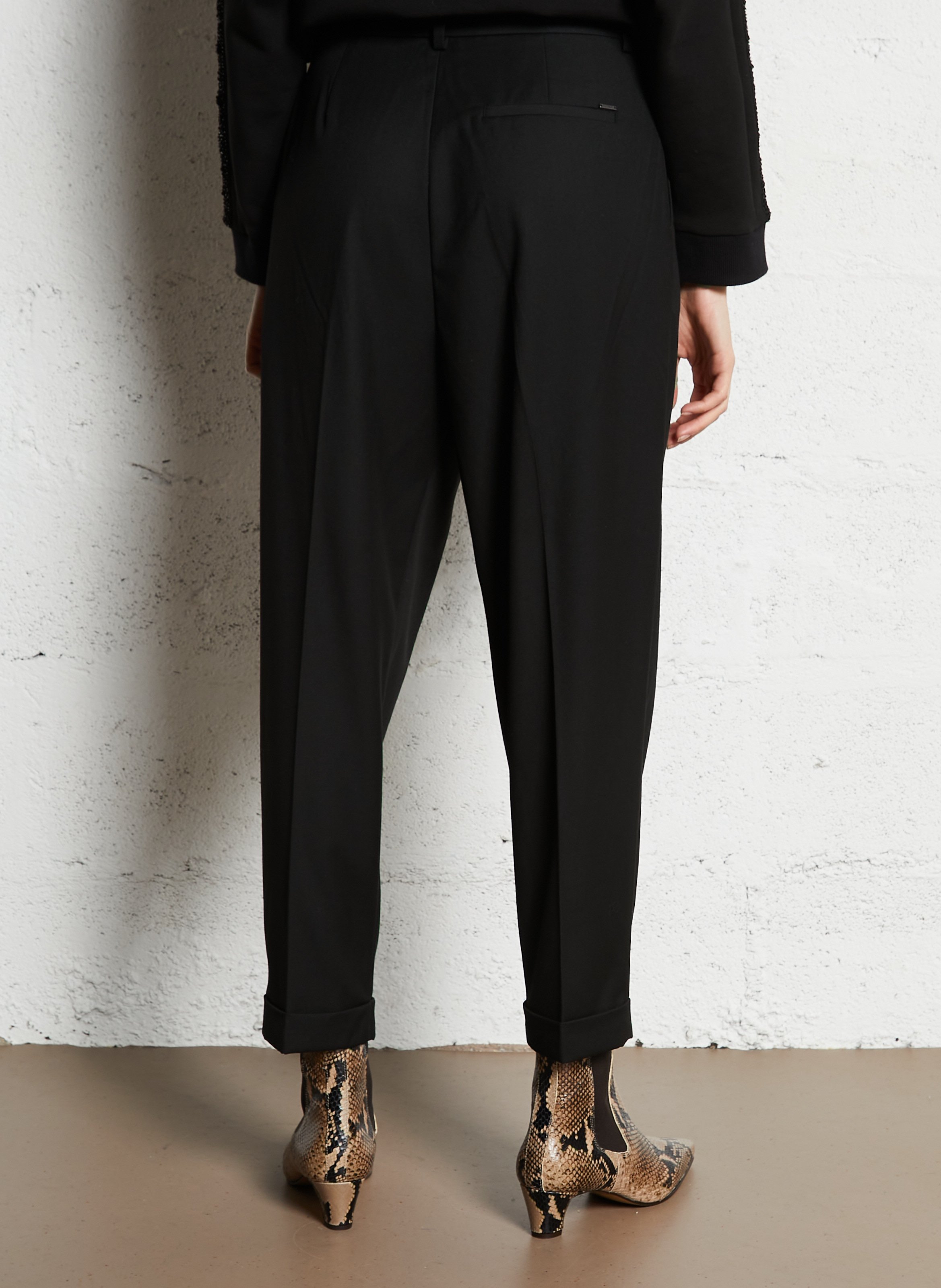 Pantalon droit IKKS Noir