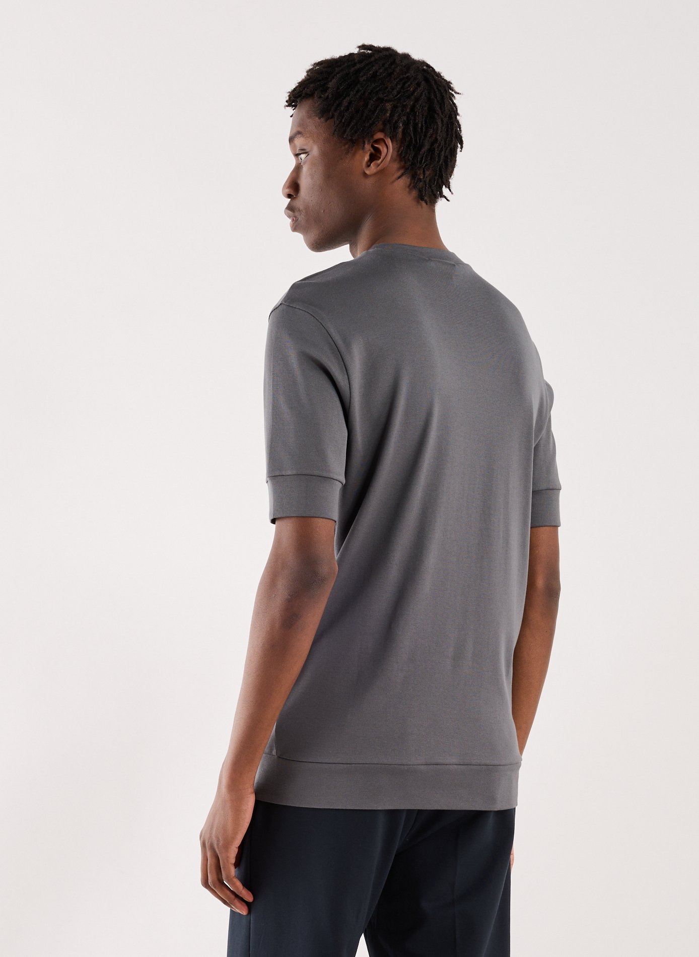 T-shirt col rond en coton STEFAN BRANDT Gris