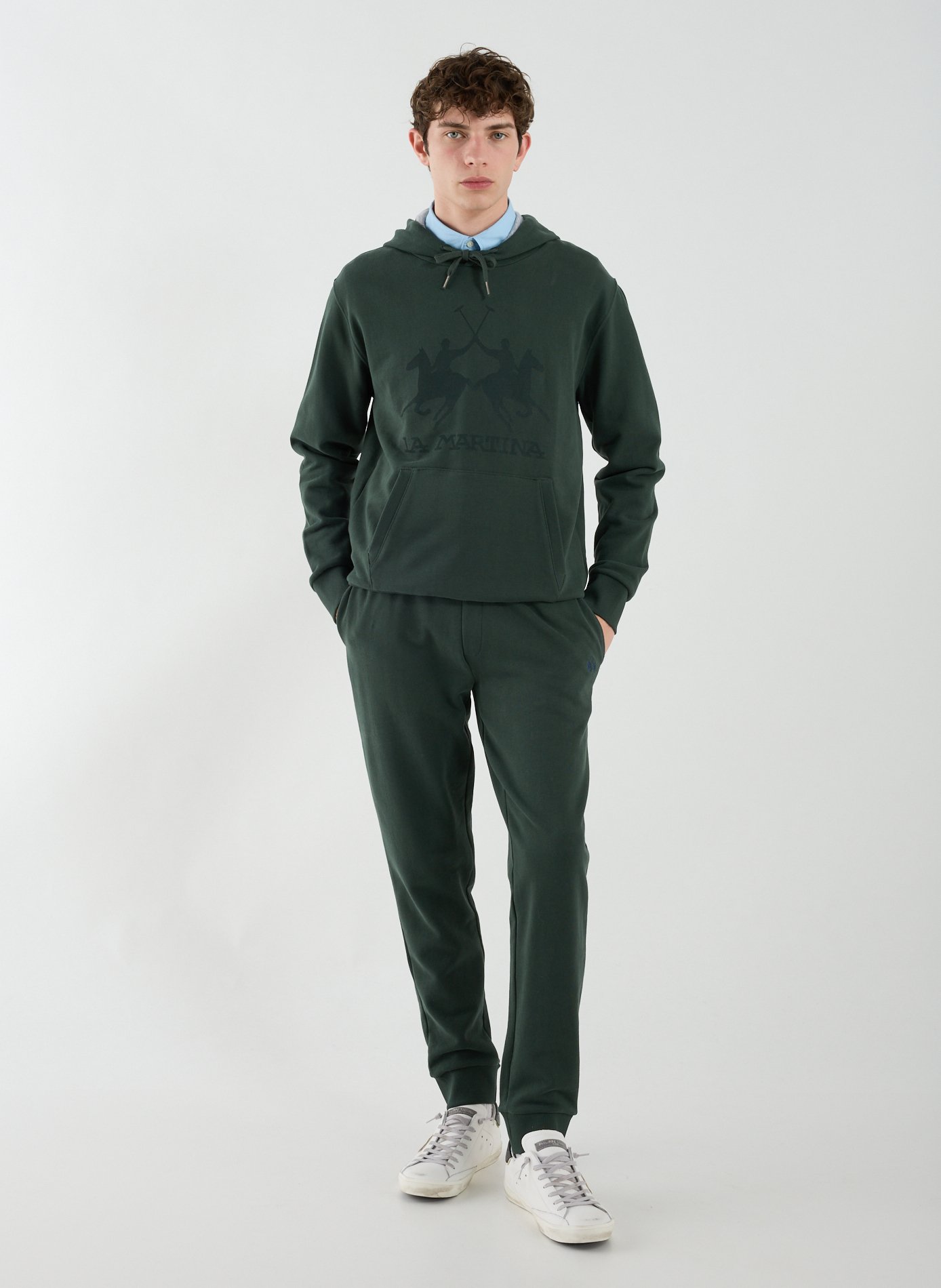 Pantalon de jogging en coton LA MARTINA Vert